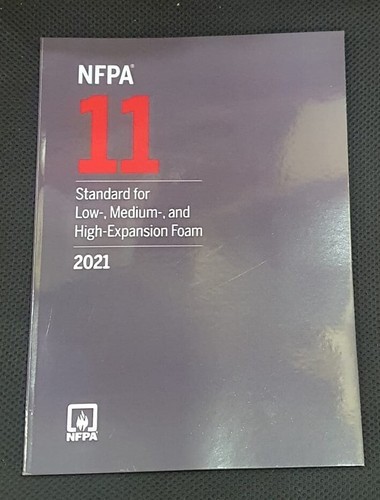 NFPA 11 Standard for Low Medium and High Expansion Foam 2021 New Stock Fast ship