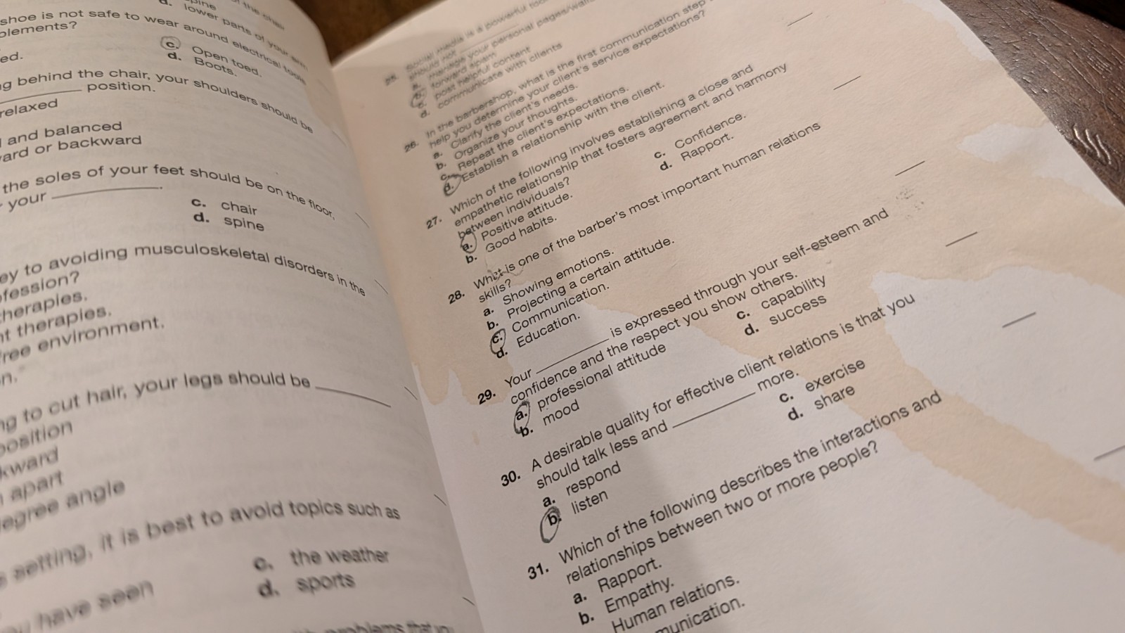 Exam Review for Milady Standard Barbering by Milady (Stained) 9781305100671