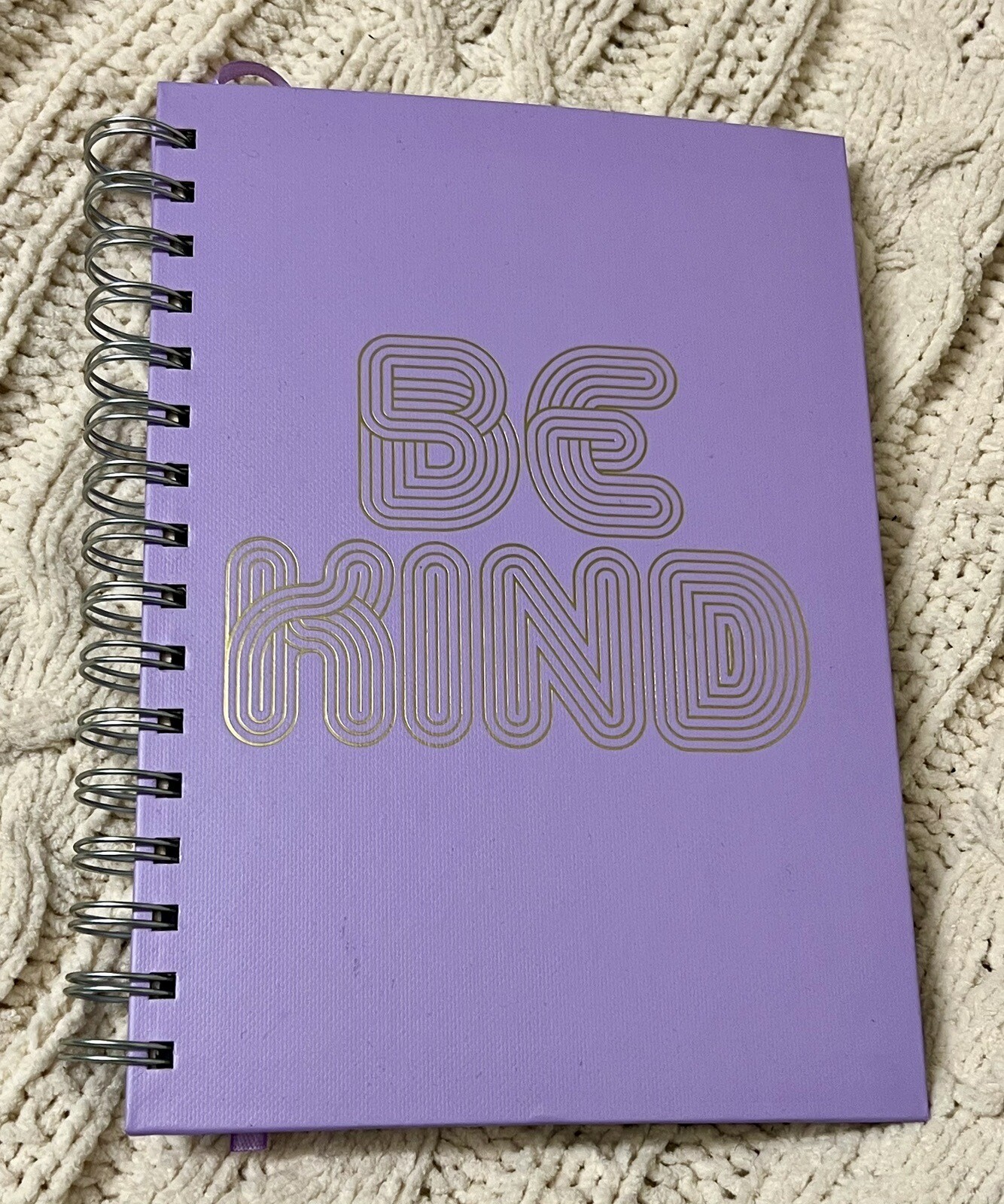 Mindfulness Journal Purple – Hardcover, Spiral Bound, 2 Sticker Sheets, 272 Page