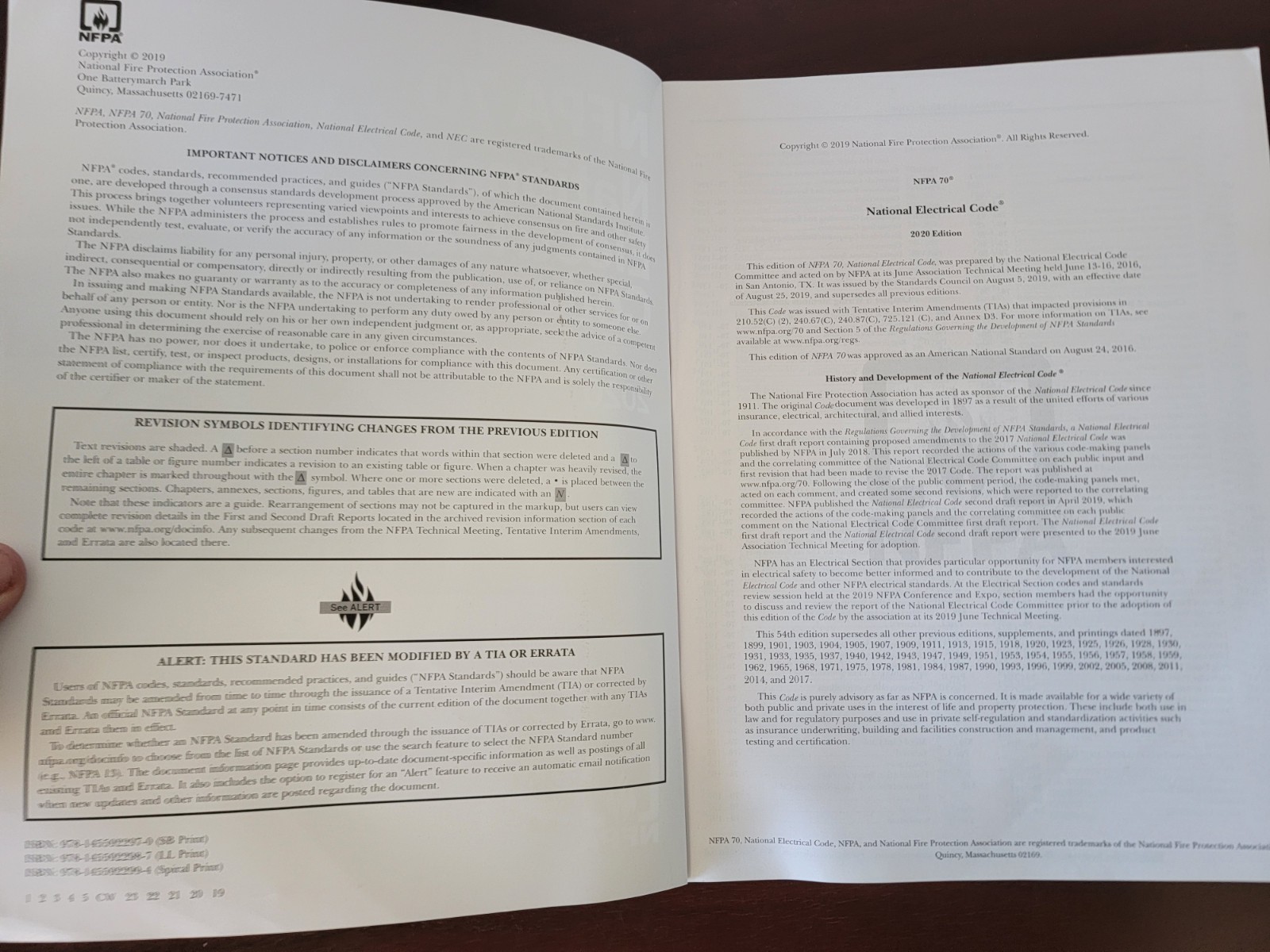 NFPA 70: National Electrical Code. 2020 Nec. Trade Paperback