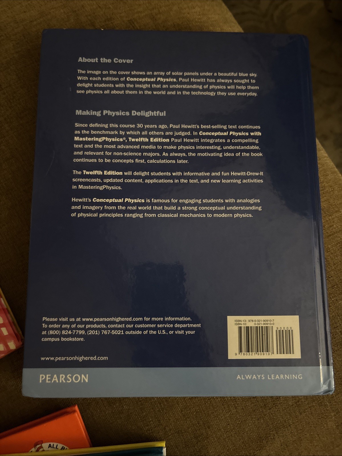 CONCEPTUAL PHYSICS 12th Twelfth Edition Hardcover by Paul G. Hewitt