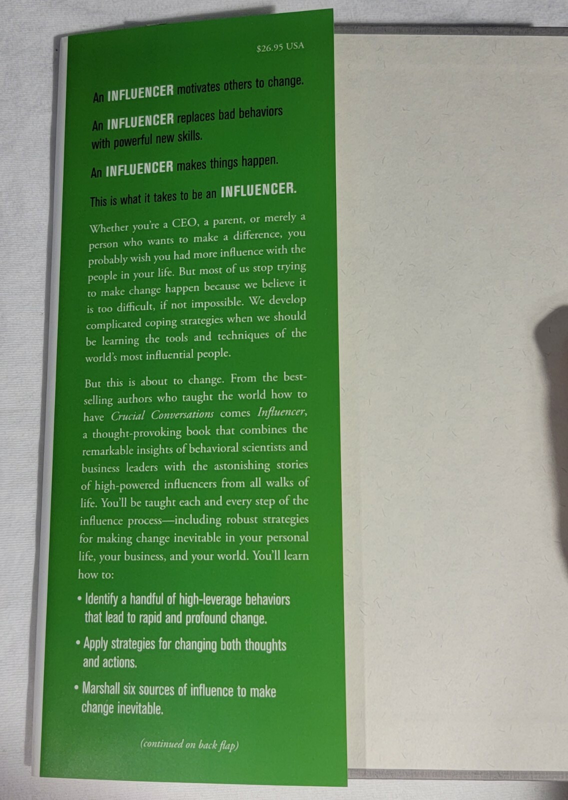 Influencer: the power to change anything by Kerry Patterson (Hardback)