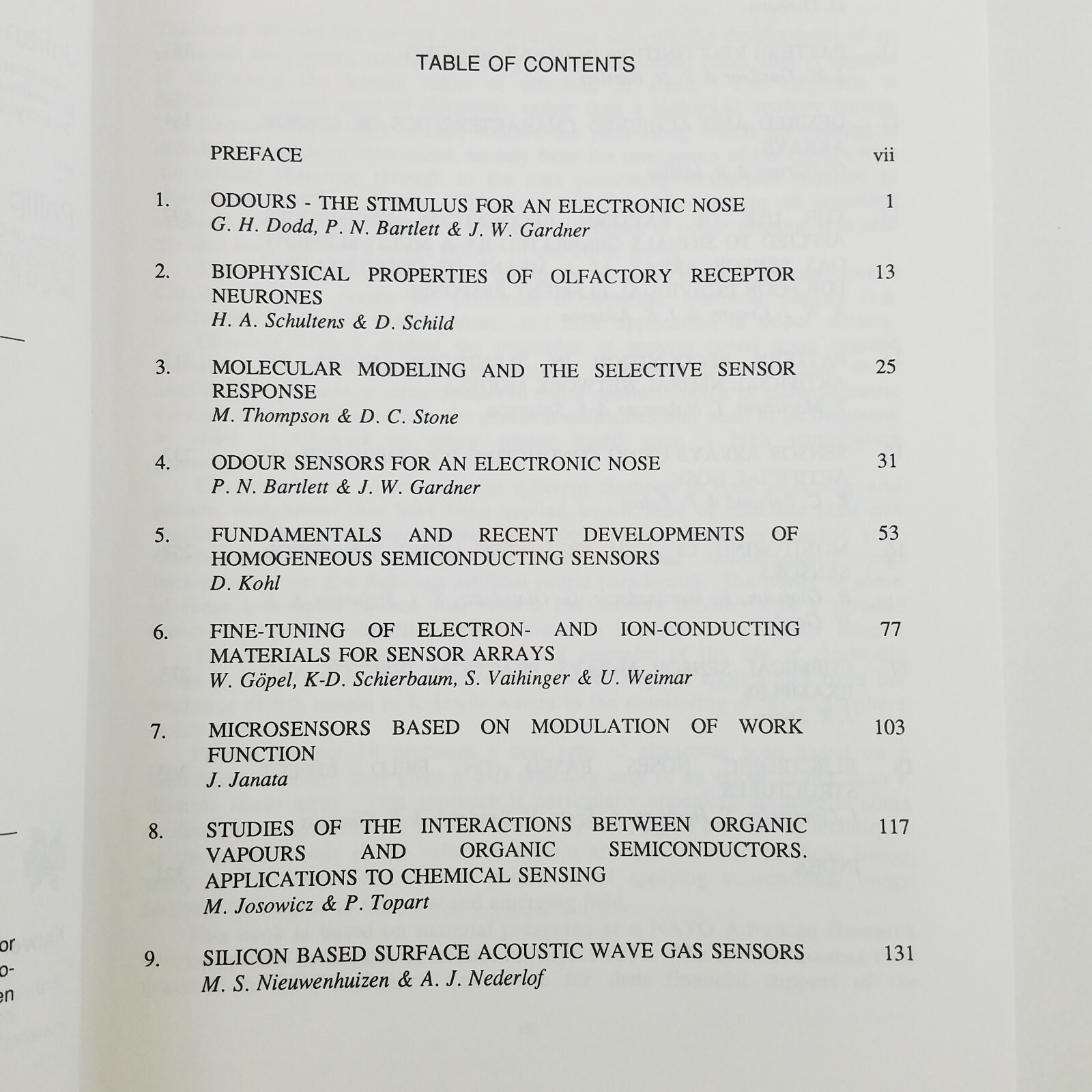 Sensors and Sensory Systems for an Electronic Nose – Vol 212 NATO ASI Series