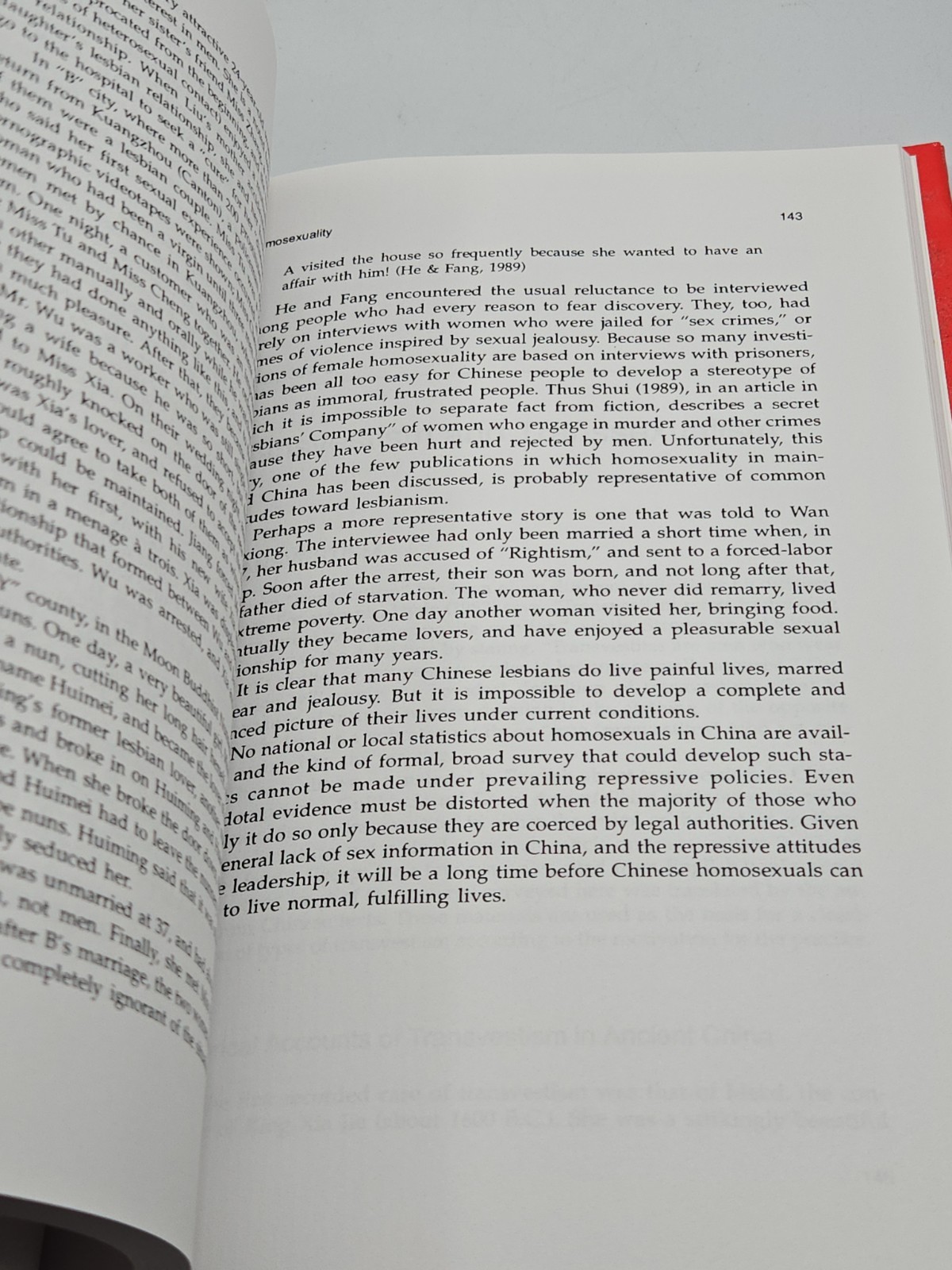 Sex in China: Studies in Sexology in Chinese Culture by Fang Fu Ruan 1991 HC