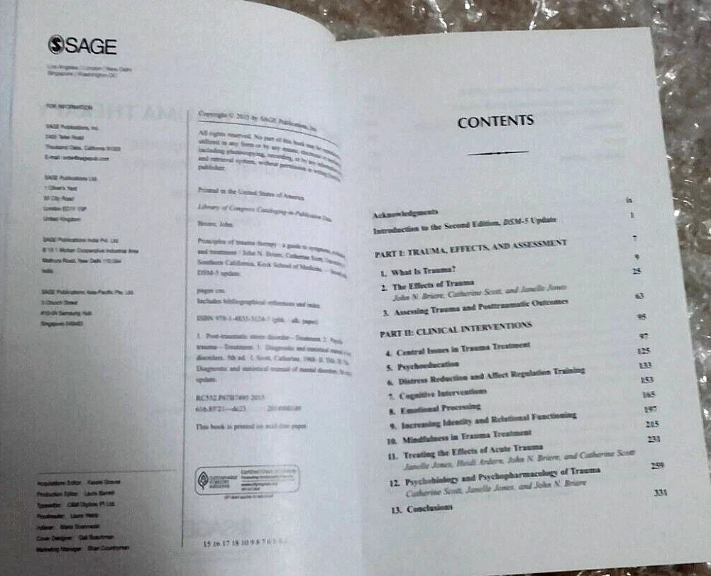 Principles of Trauma Therapy : A Guide to Symptoms, Evaluation, and Treatment