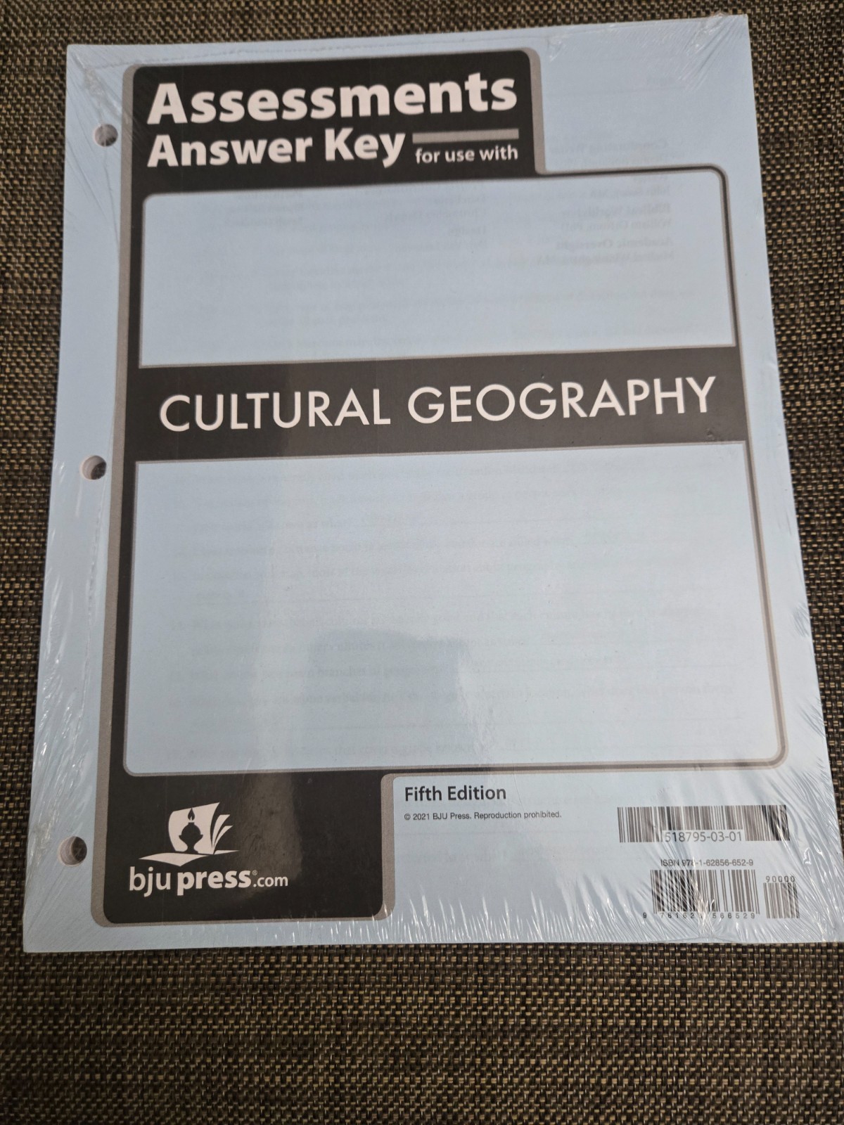 BJU Cultural Geography 5th Ed Homeschool Set – Textbook, Activities, Tests, Keys