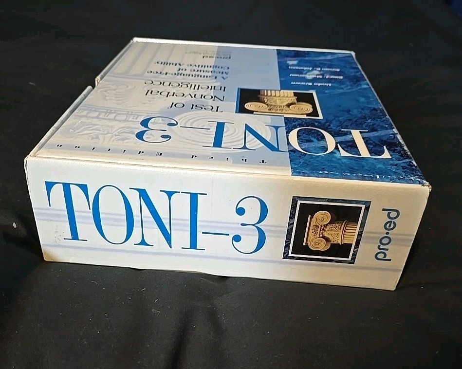 Test Of Nonverbal Intelligence 3 (TONI-3) By Pro-Ed (3rd Edition)