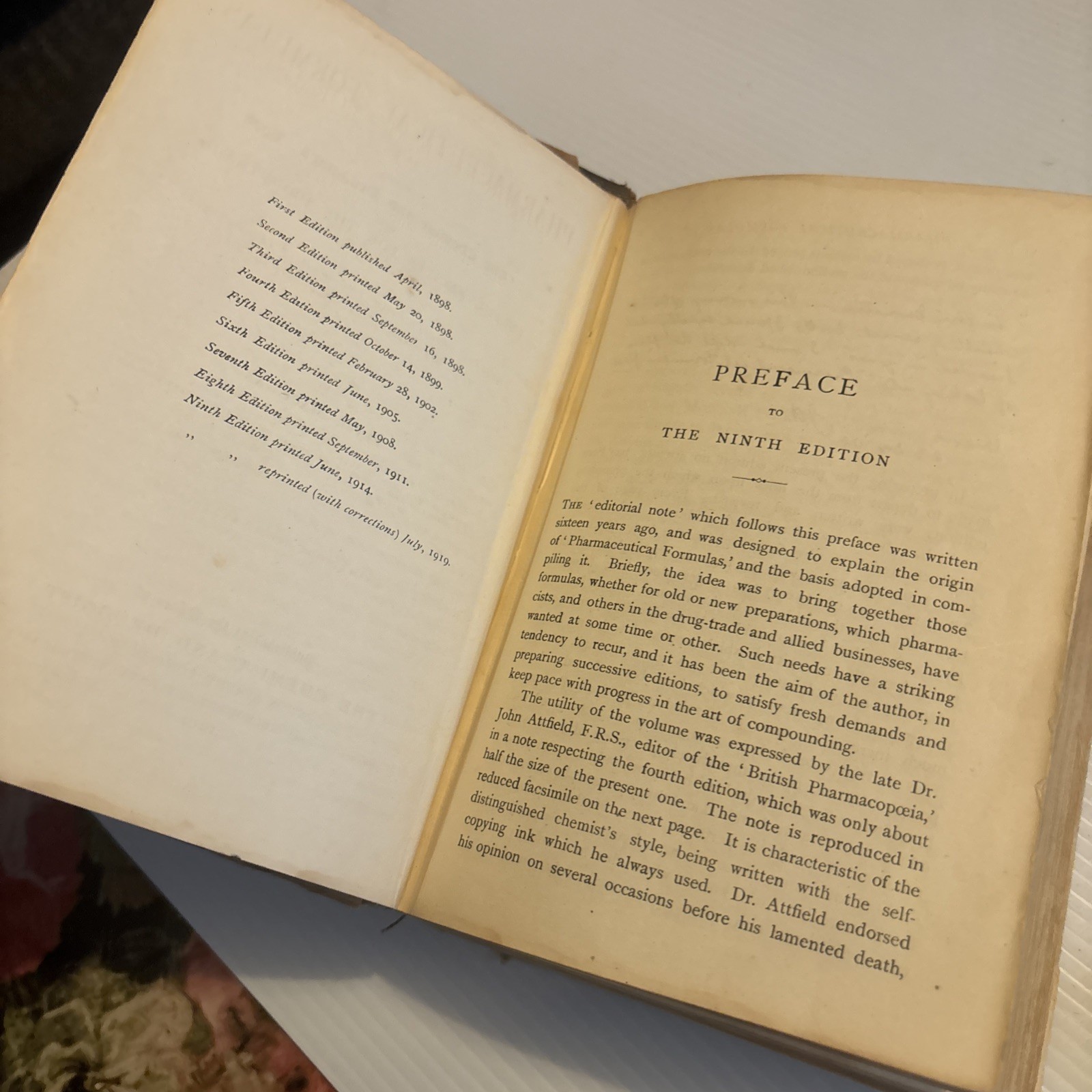 Pharmaceutical Formulas: Useful Recipes for Drug by Peter MacEwan 1919 Vintage