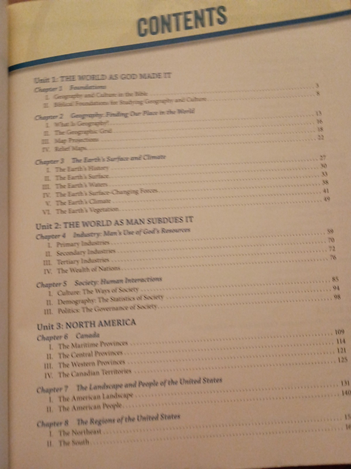 BJU Press Cultural Geography Student Text and Activity Answer Key 4th Edition
