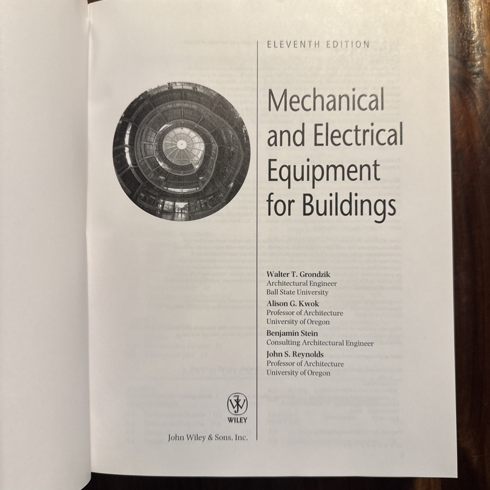 Mechanical and Electrical Equipment for Buildings by Alison G. Kwok, Benjamin…