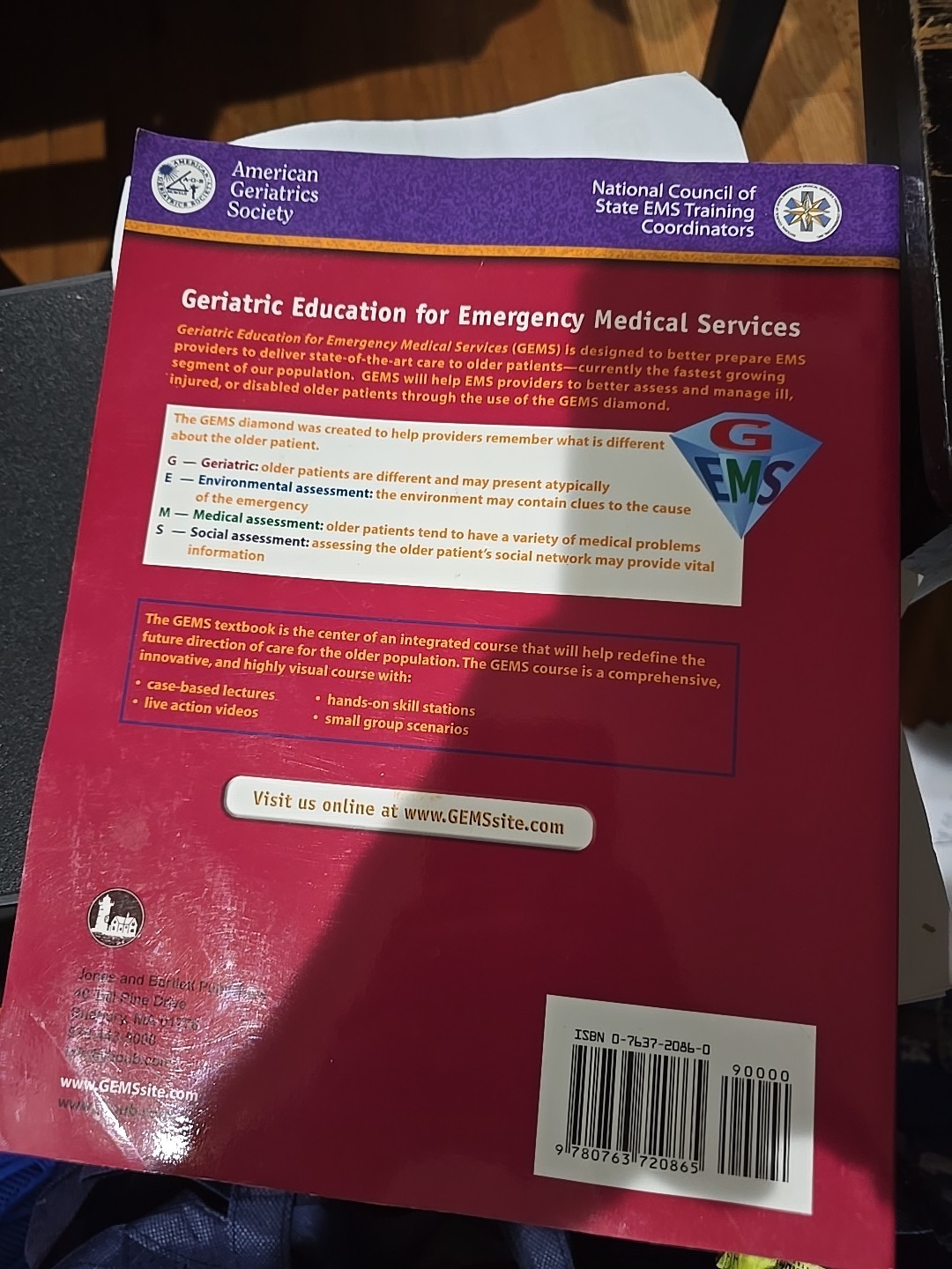 Geriatric Education for Emergency Medical Services Book