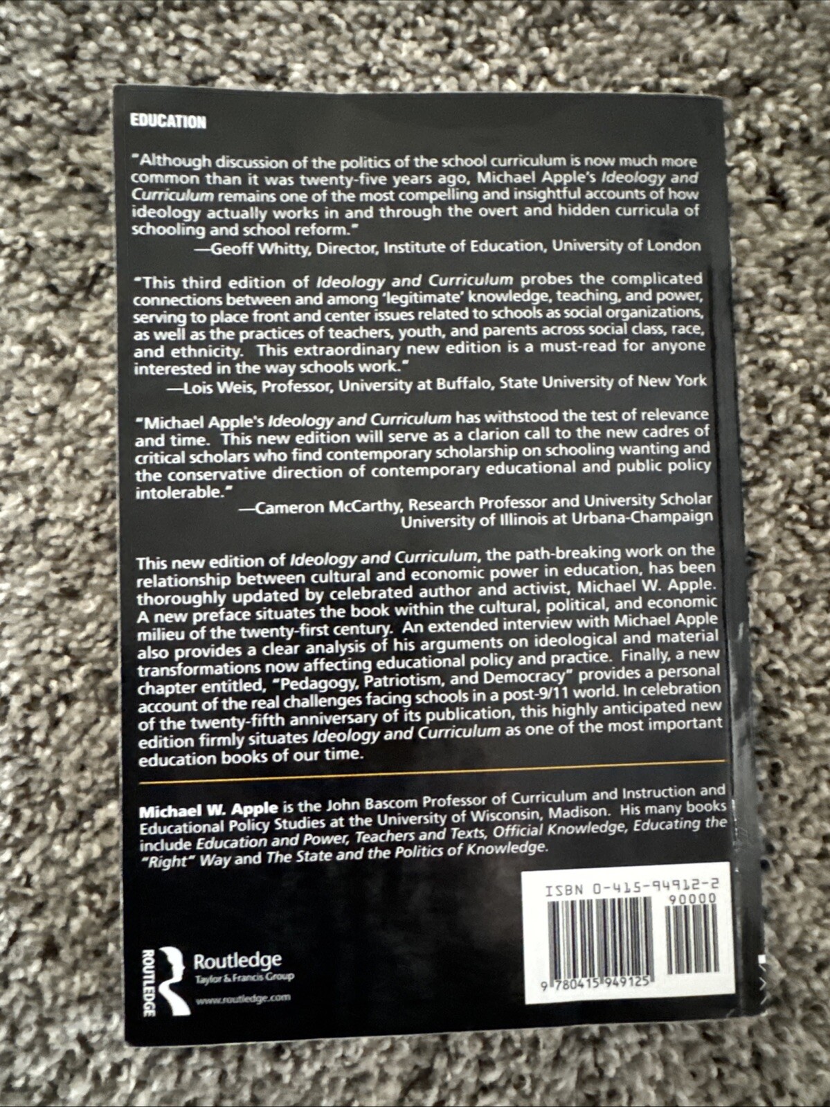 Ideology and Curriculum by Michael W. Apple (2004, UK-B Format Paperback,…