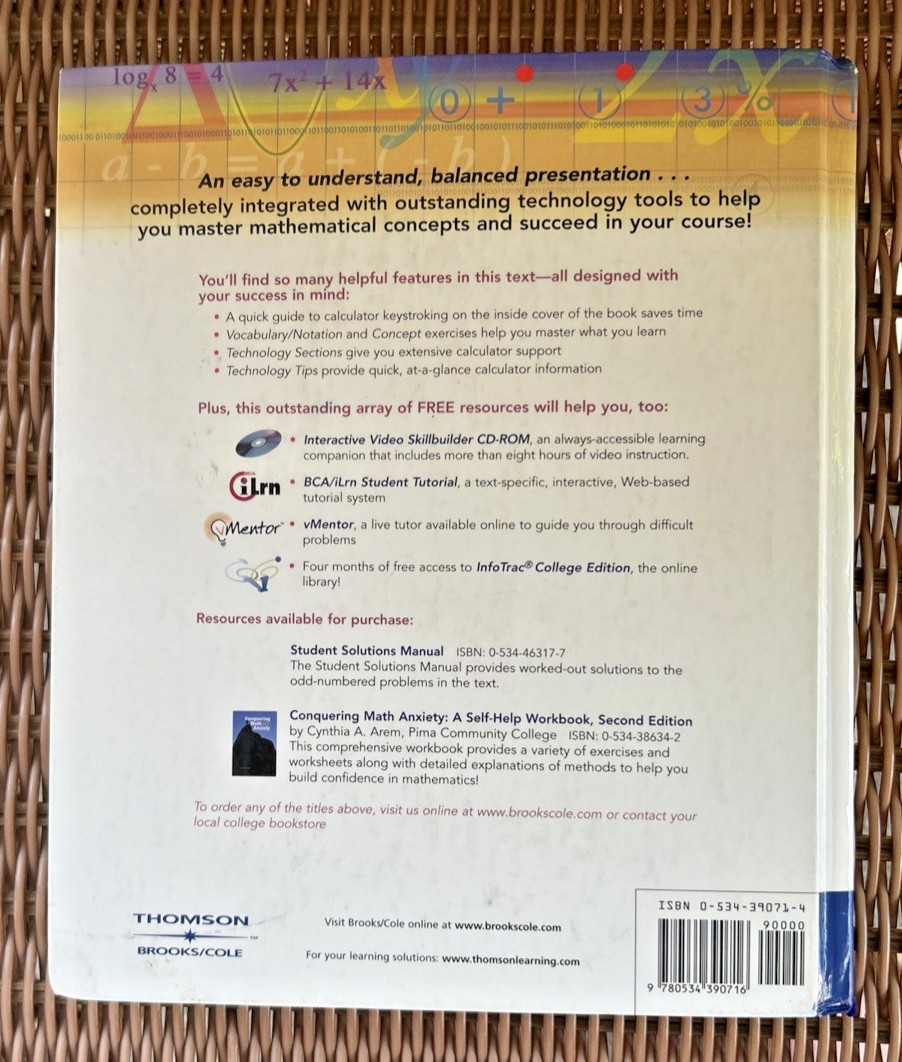 Beginning and Intermediate Algebra with Graphing Calculators 2nd Ed Unused As-Is