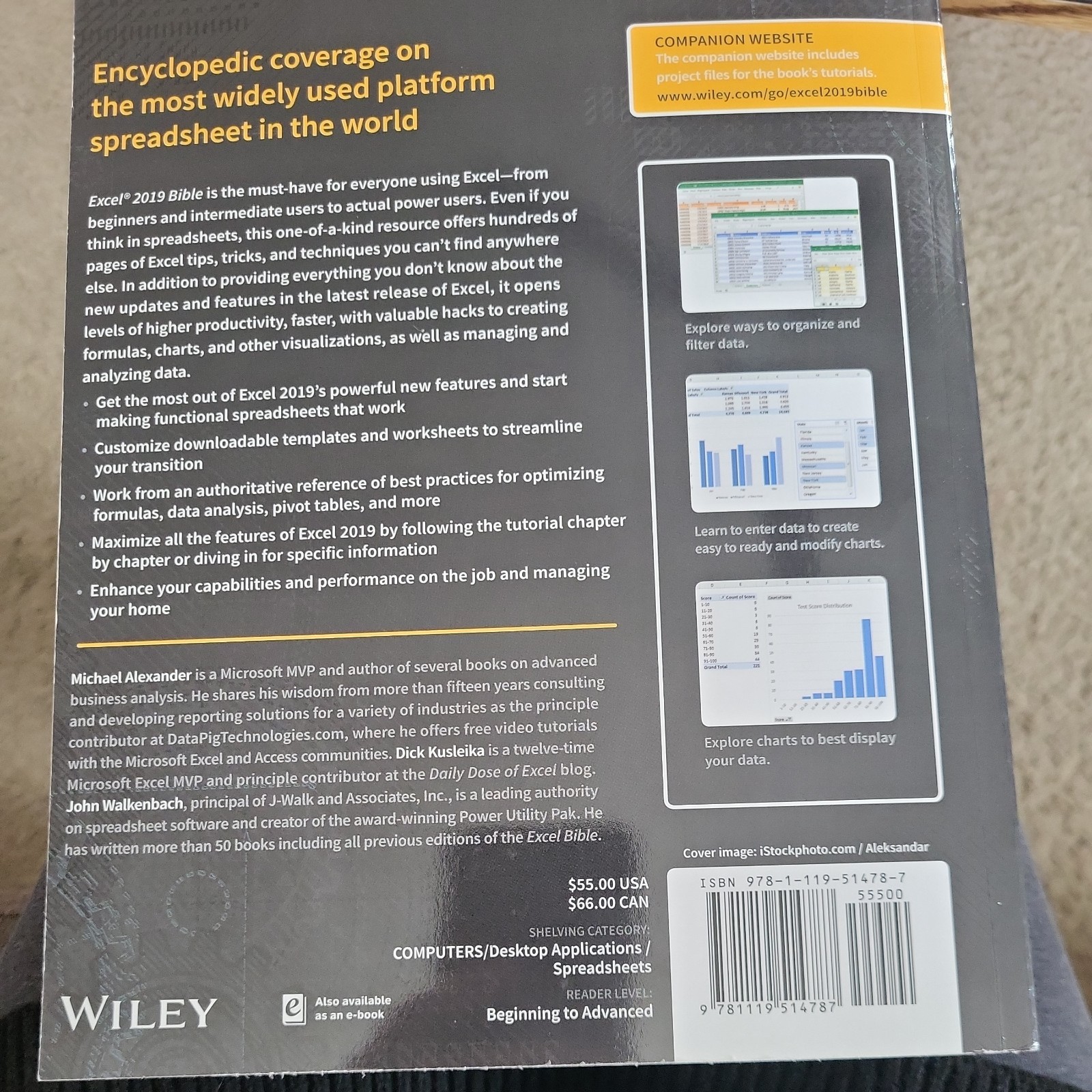Bible Ser.: Excel 2019 Bible by Michael Alexander, John Walkenbach and…