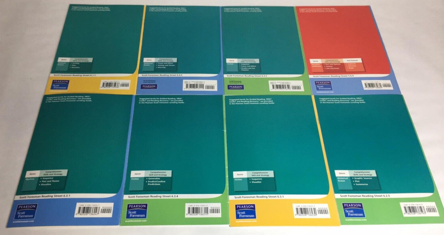 Lot of 22 Pearson Scott Foresman Reading Street Books Educational 4th 6th Grade