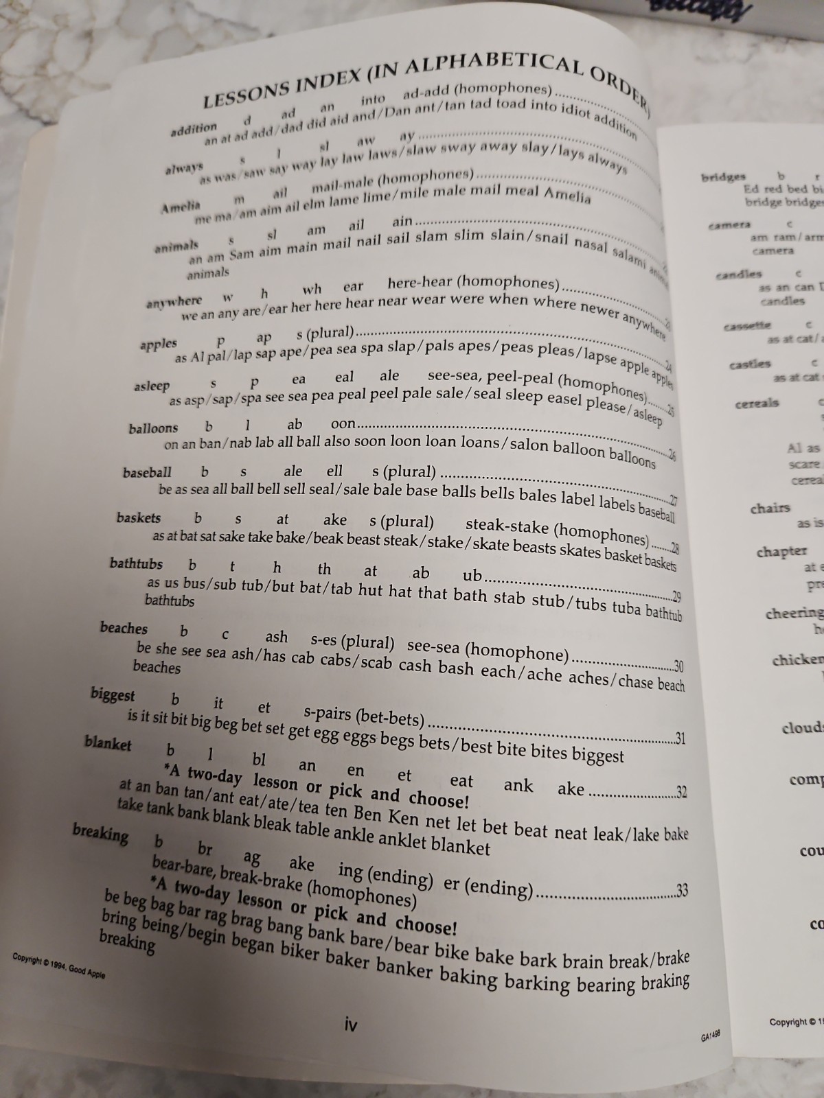 Making Words Good Apple Activity Book for Grades 1-3 by Patricia Cunningham