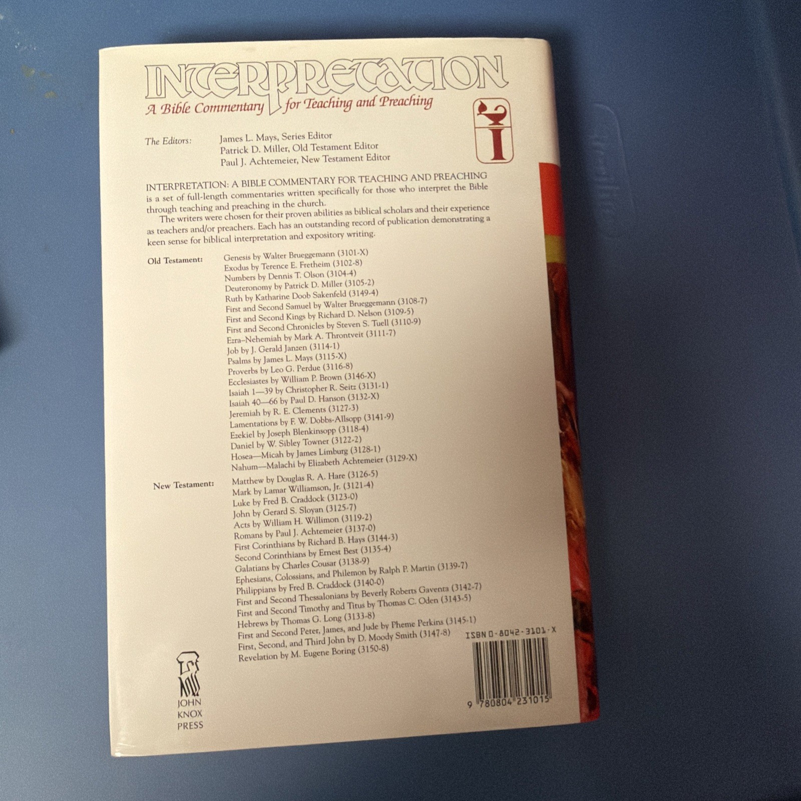 Interpretation: a Bible Commentary Ser.: Genesis by Walter Brueggemann (1986,…