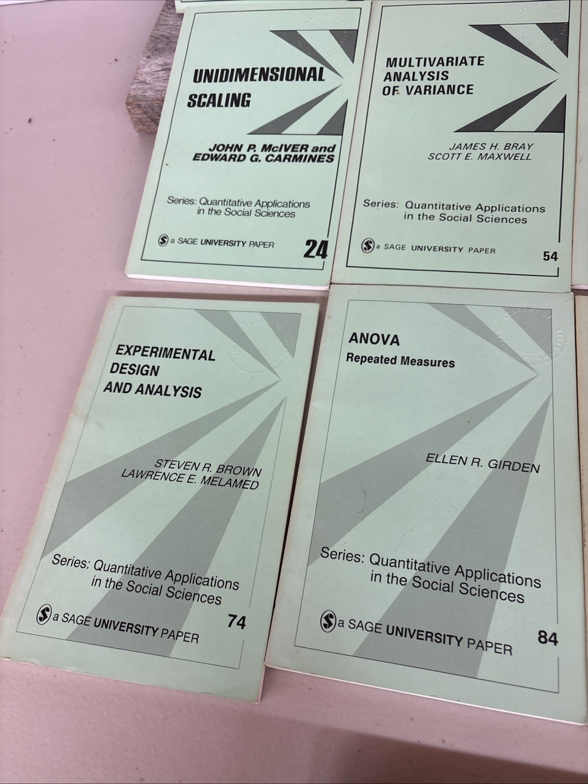 Sage University Book Lot of 9 Quantitative Applications In The Social Sciences