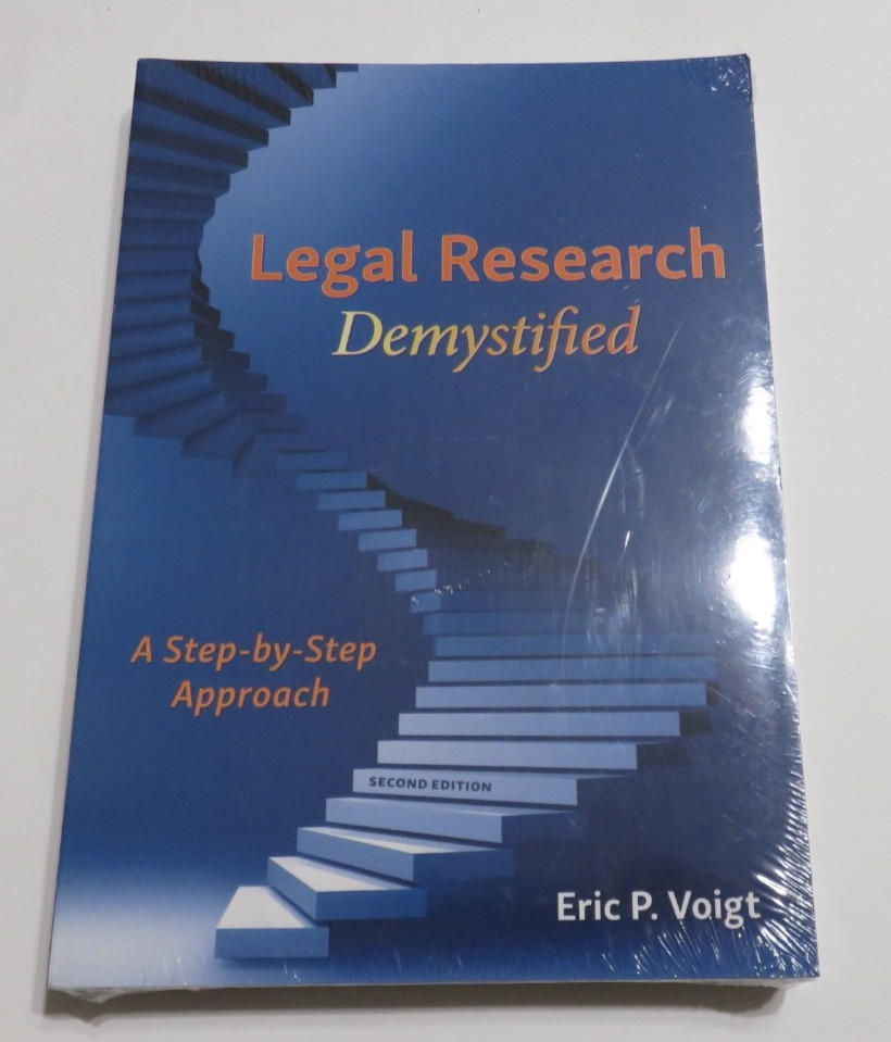 Legal Research Demystified Eric Voigt 2nd Ed. (2022) NEW & SEALED! FREE SHIPPING