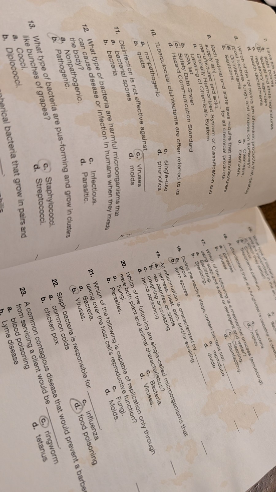 Exam Review for Milady Standard Barbering by Milady (Stained) 9781305100671