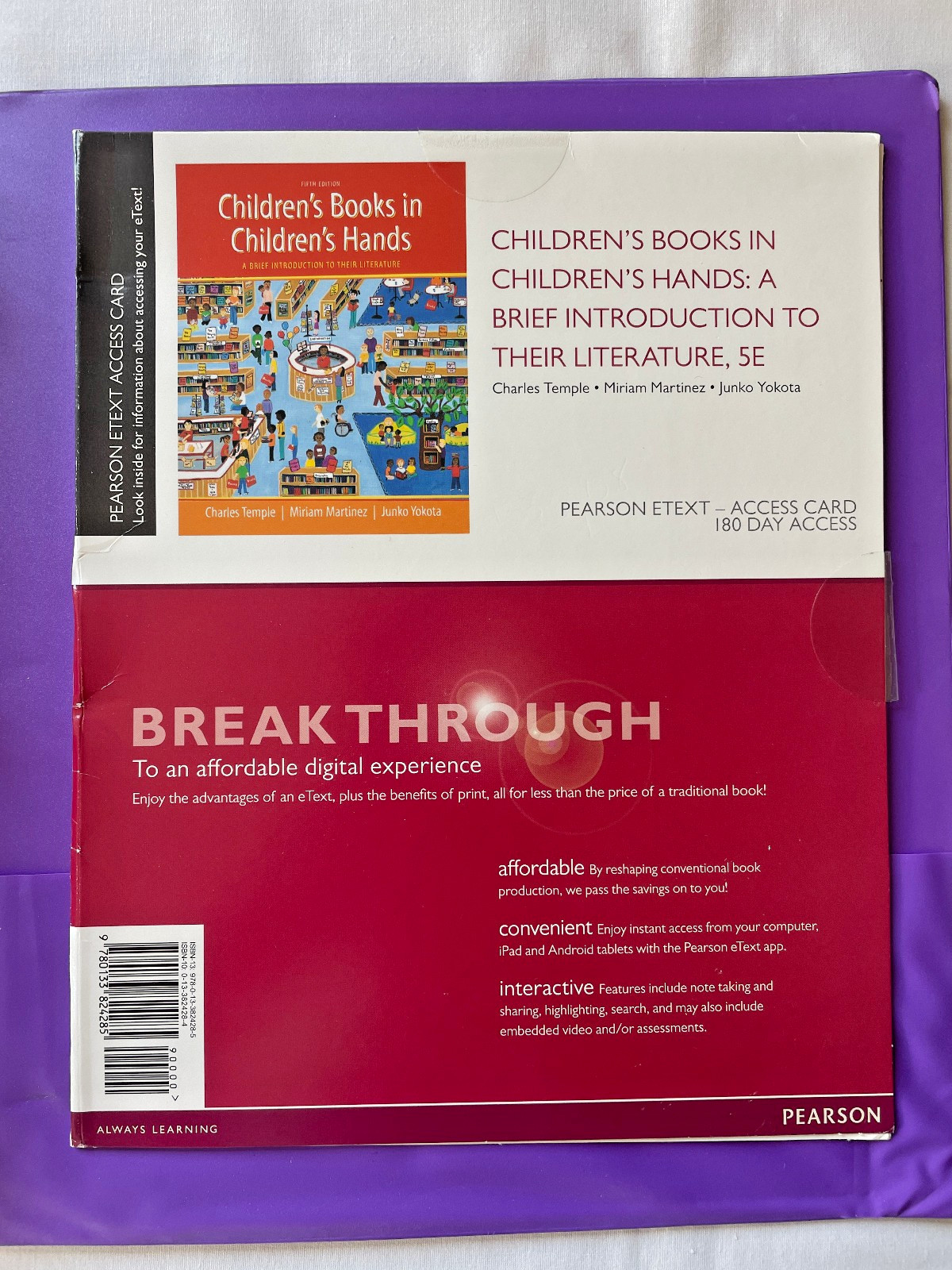 Children’s Books in Children’s Hands (Pearson 2015) 5th Ed Loose-Leaf Version