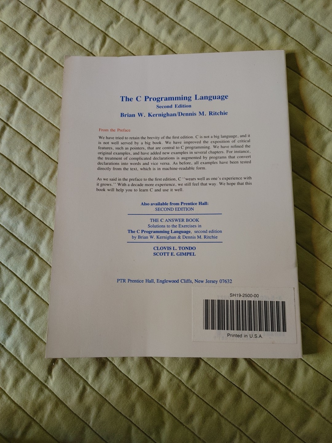 C Programming Language, 2nd Edition