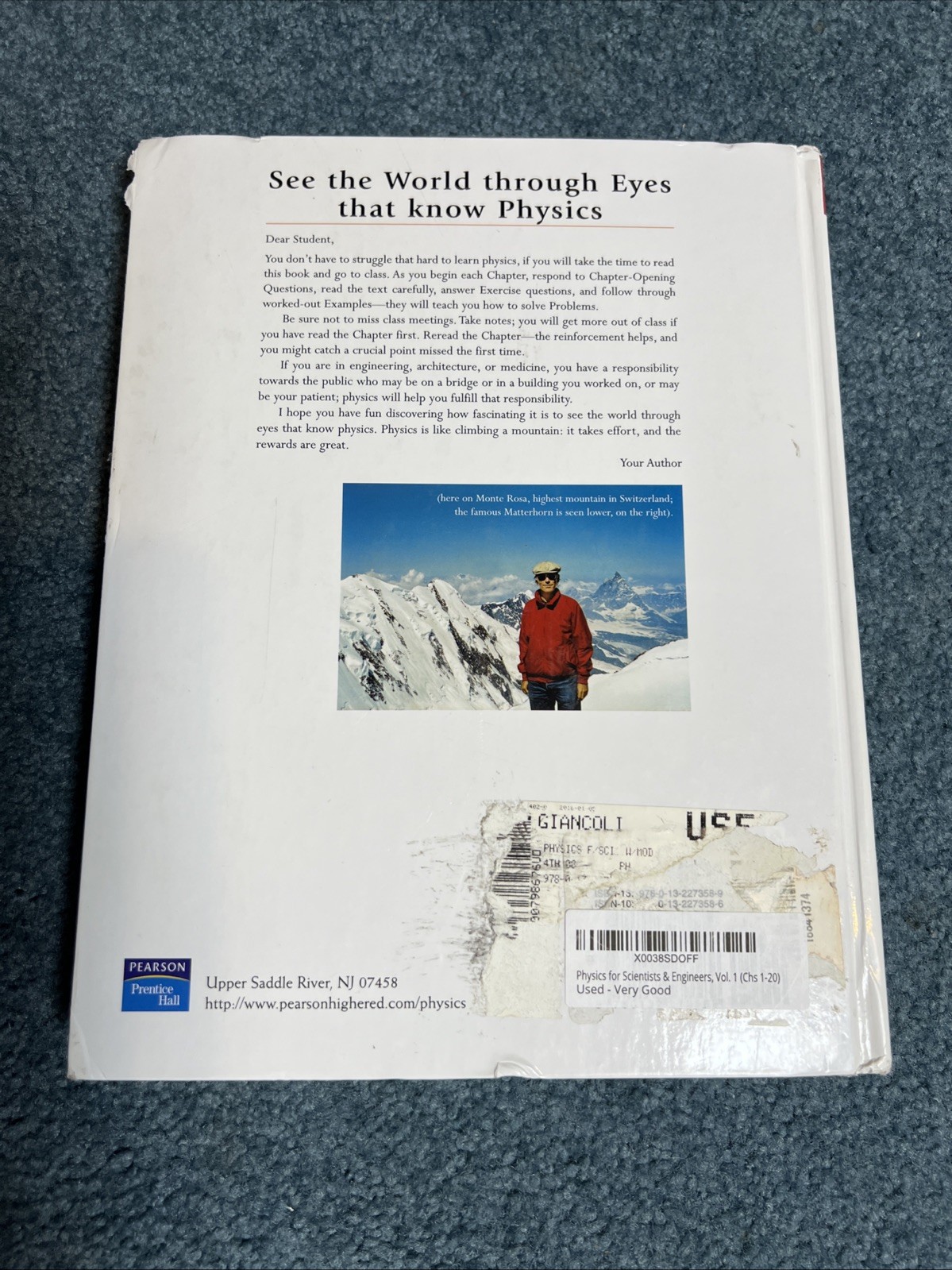 Pearson Physics for Scientists & Engineers Giancoli GOOD PROMPT SHIPPING