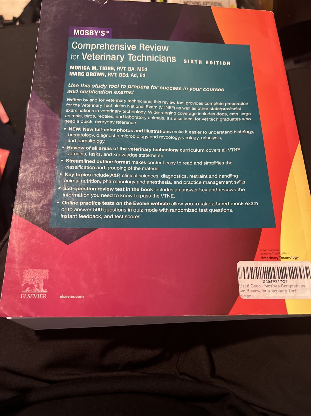 Mosby’s Comprehensive Review for Veterinary Technicians by Tighe RVT BA MEd