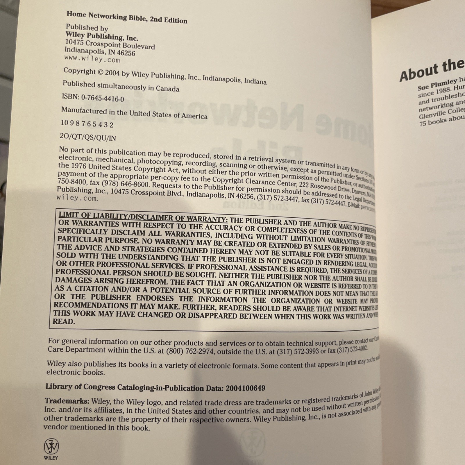 Bible Ser.: Home Networking Bible by Sue Plumley (2004, Trade Paperback)