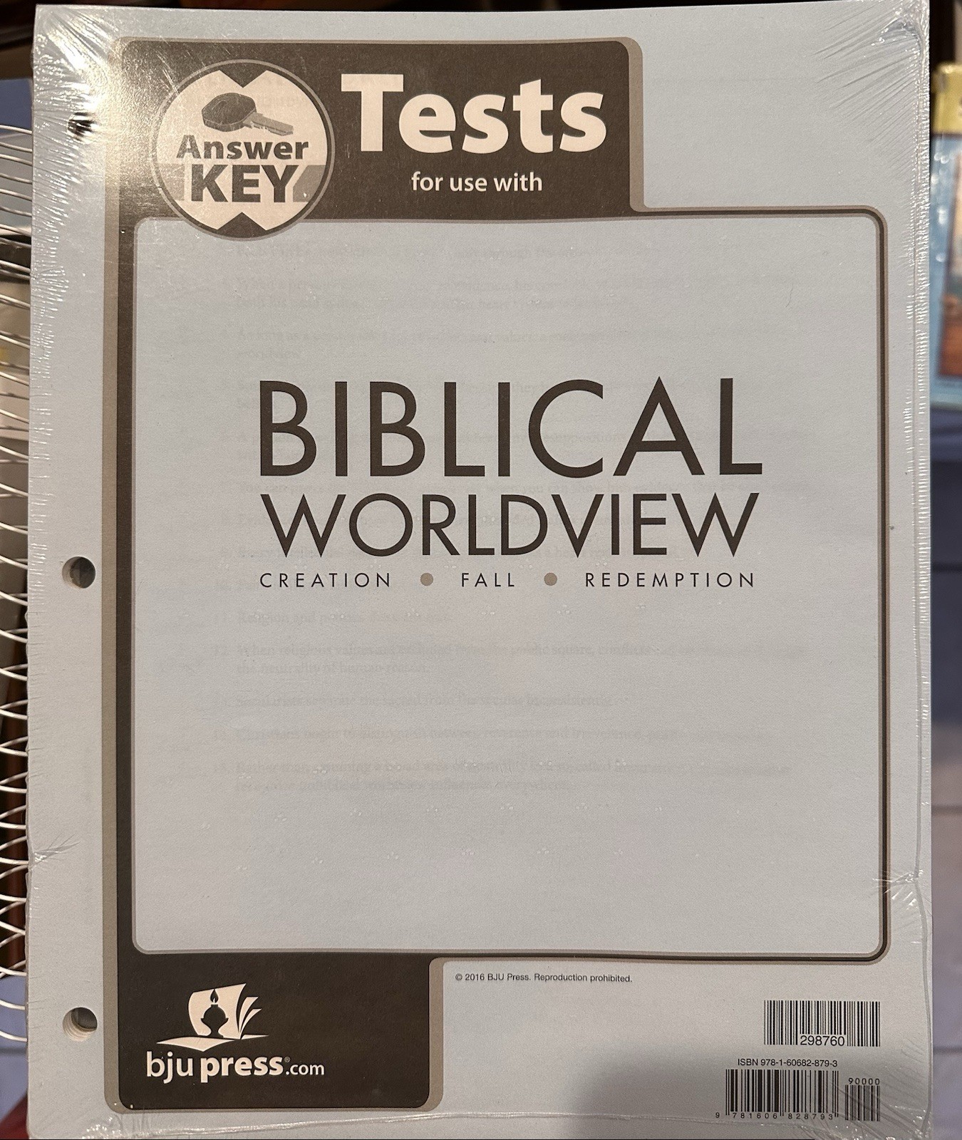 BJU PRESS Biblical Worldview in good condition
