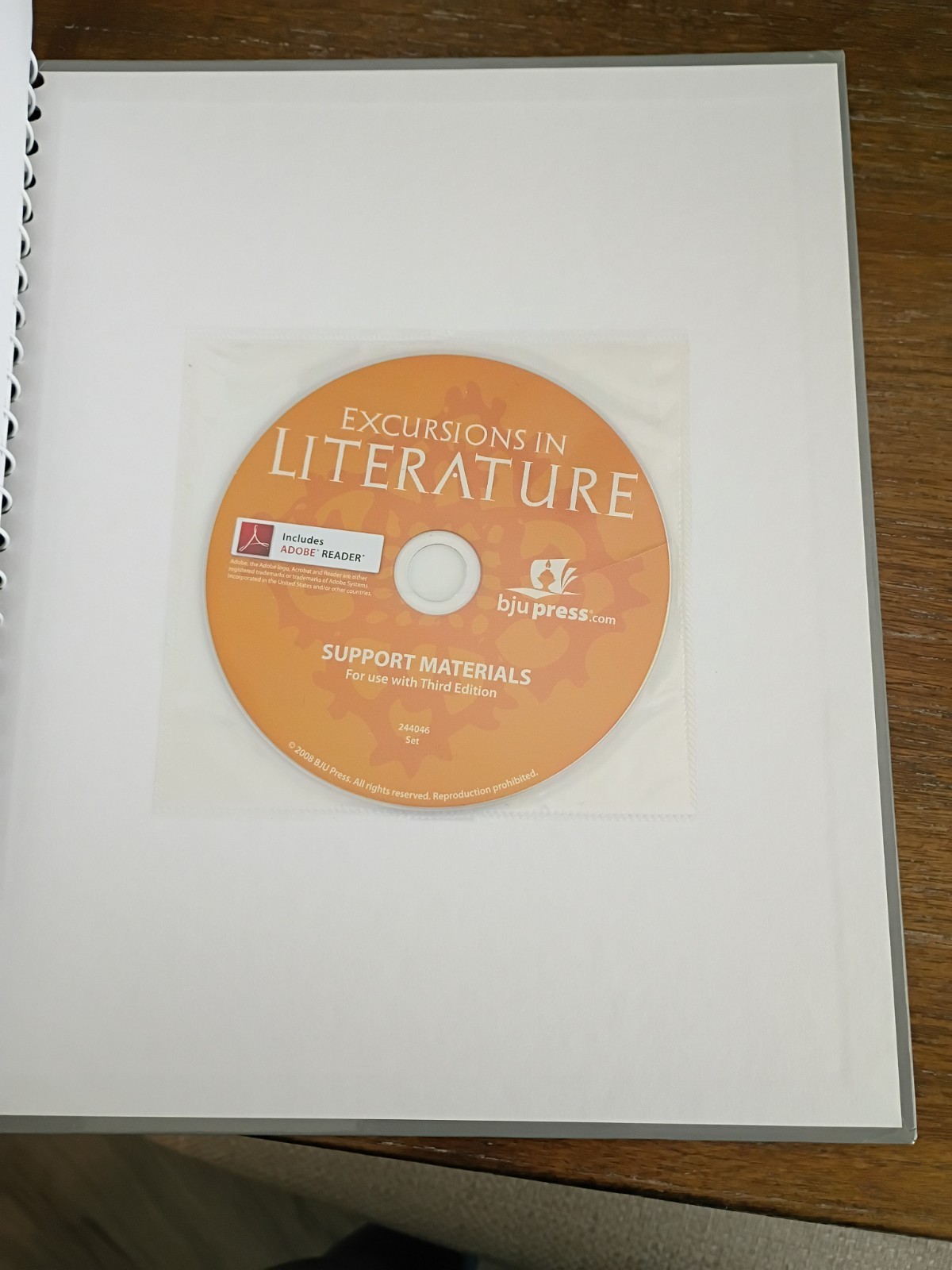 BJU Press Excursions In Literature 3rd Edition Subject Kit w/TE, Tests & AK