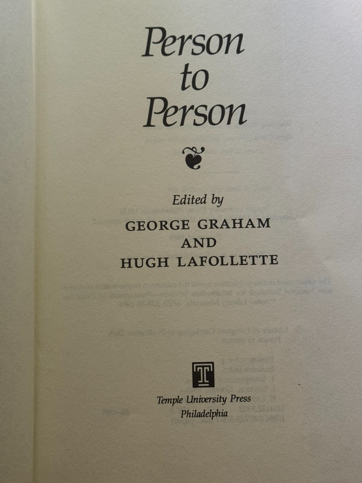 Person to Person