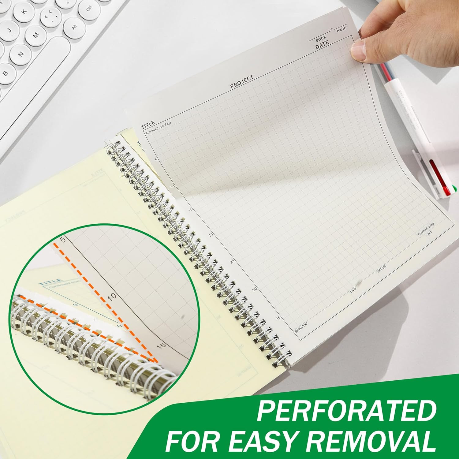 Carbonless Lab Notebook – 50 Carbonless Sets(8.5» X 11»), Carbon Copy Science