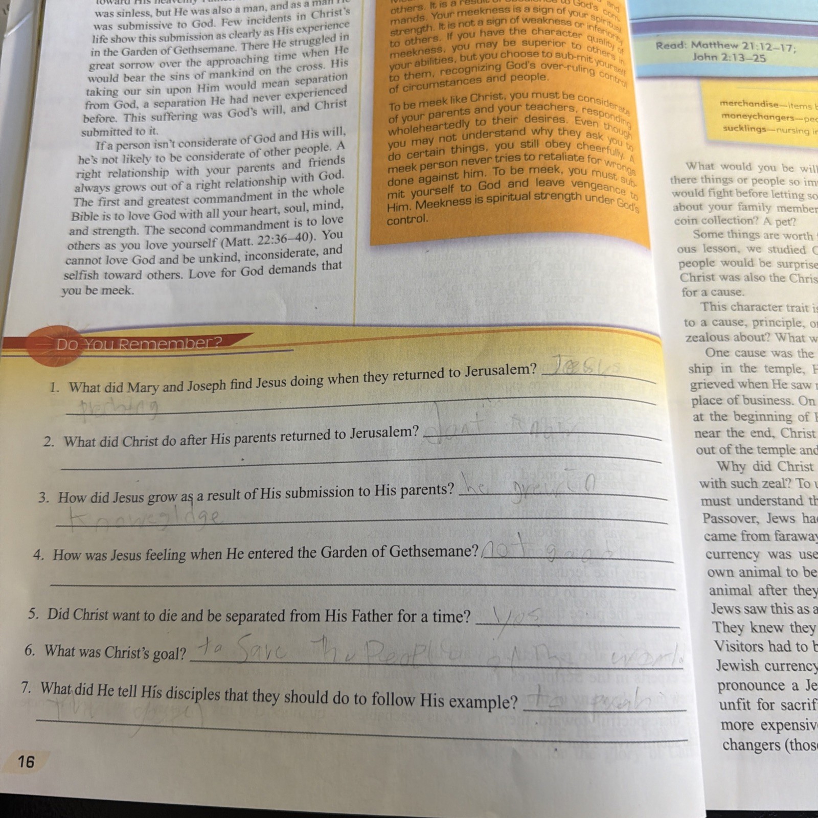 BJU Press Bible Truths A 217737 Student Text Learning From The Life of Christ