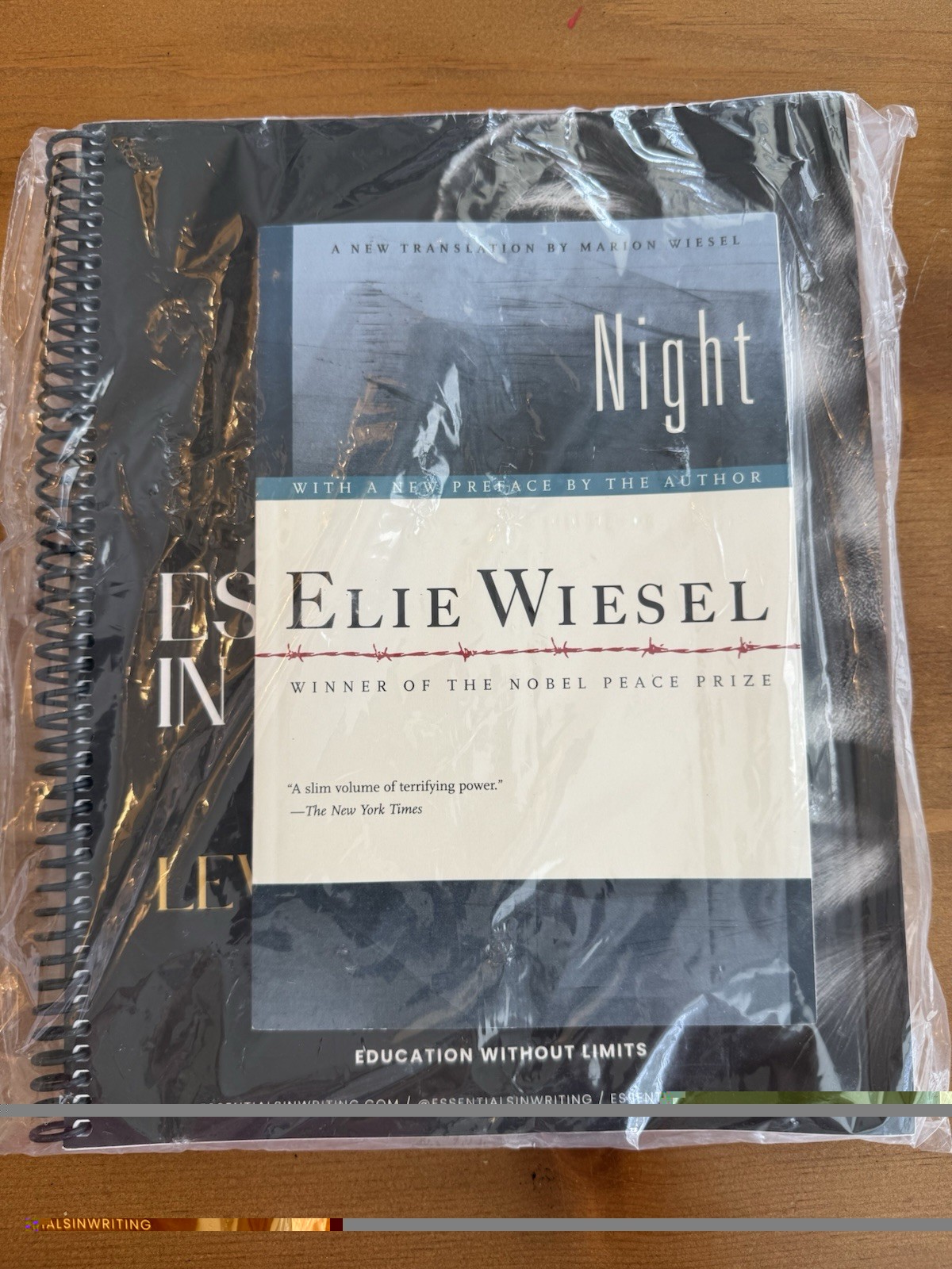 Essentials in Writing AND Literature 8 Notebook, Night Book, + Teacher Handbook