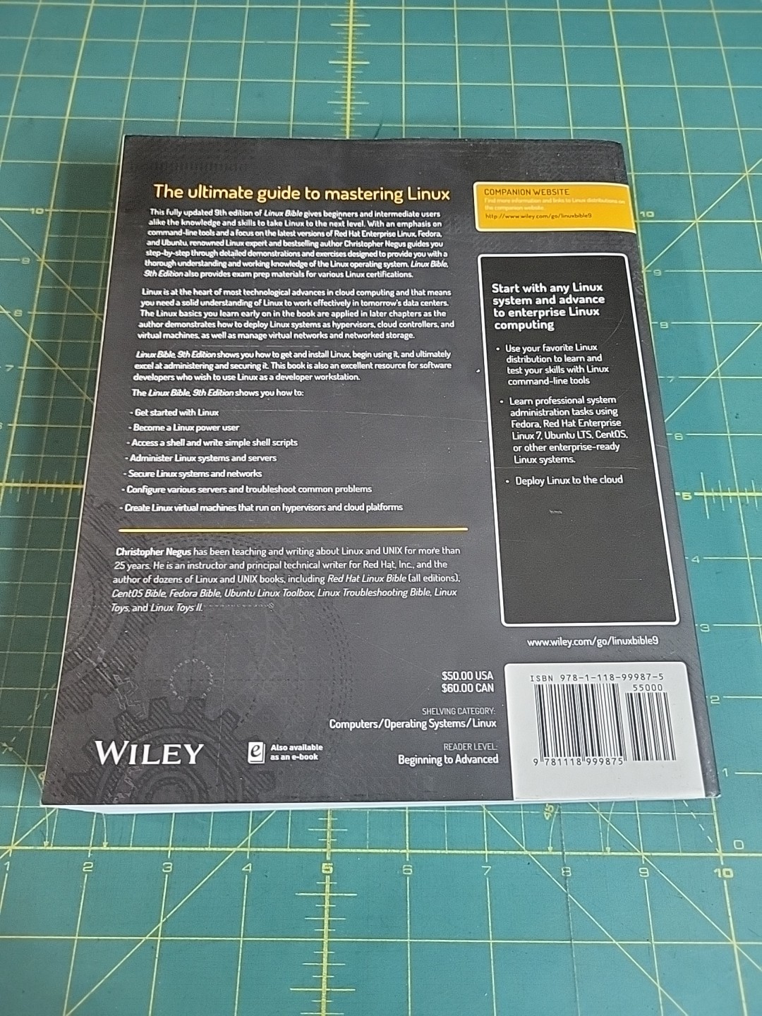 Linux Bible by Christopher Negus (2015, Trade Paperback)