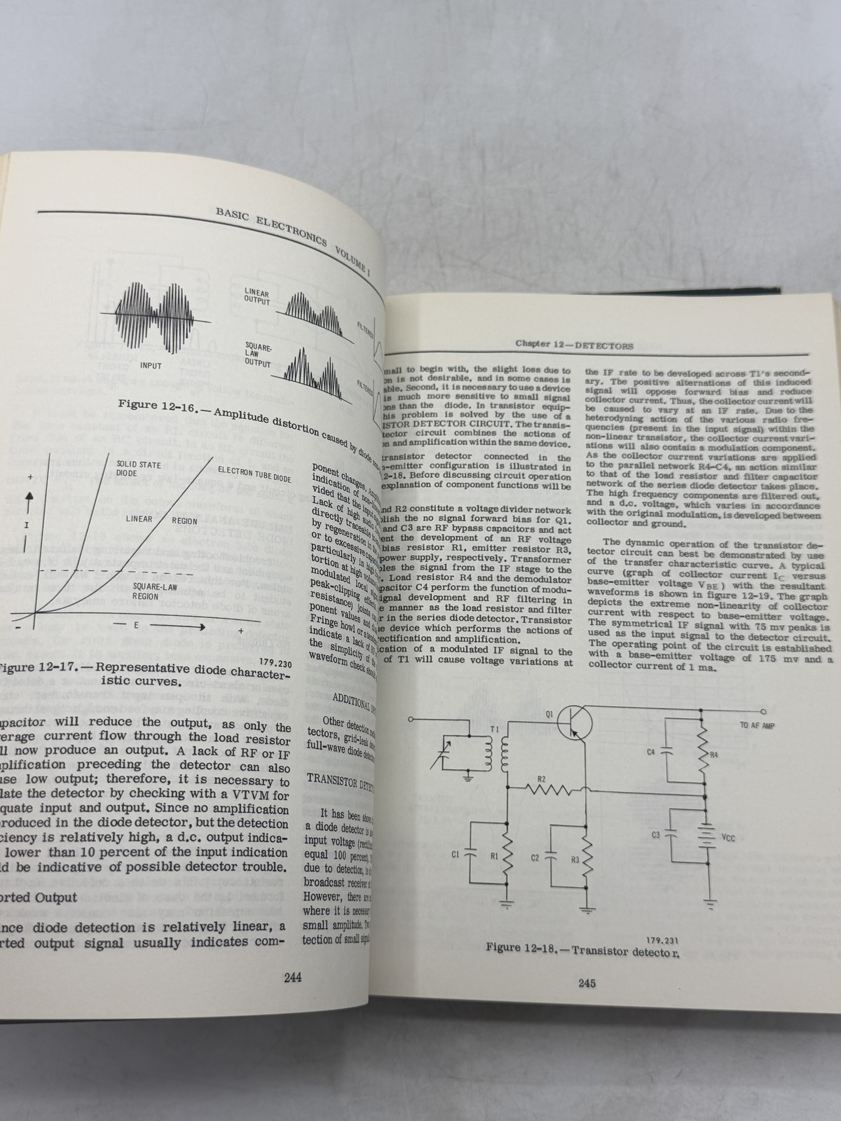 Basic Electronics Vol 1 & 2 Vintage Educational Book Set – GOOD