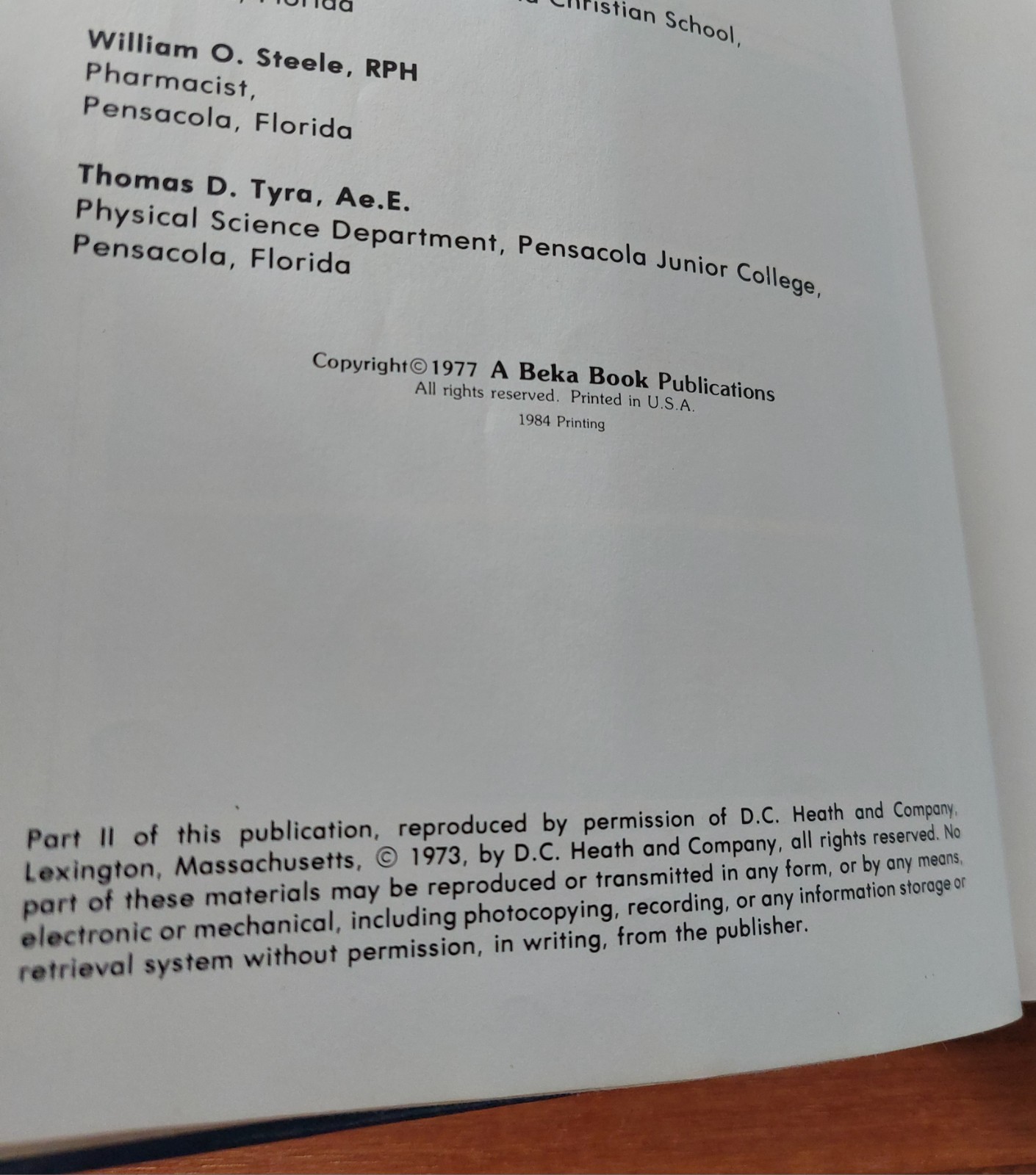 Abeka 5 Science Textbook Vintage 1977 Investigating God’s World