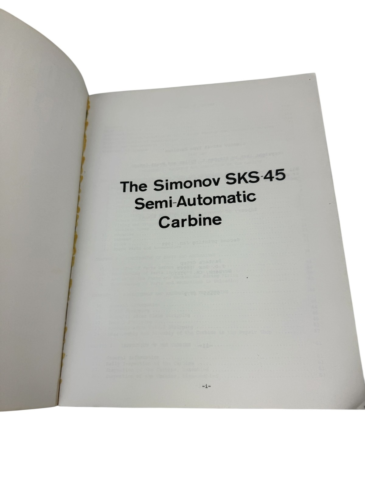 Simonov SKS-45 Type Carbines Manual Buyer’s Guide Color Drawings Combat Photos