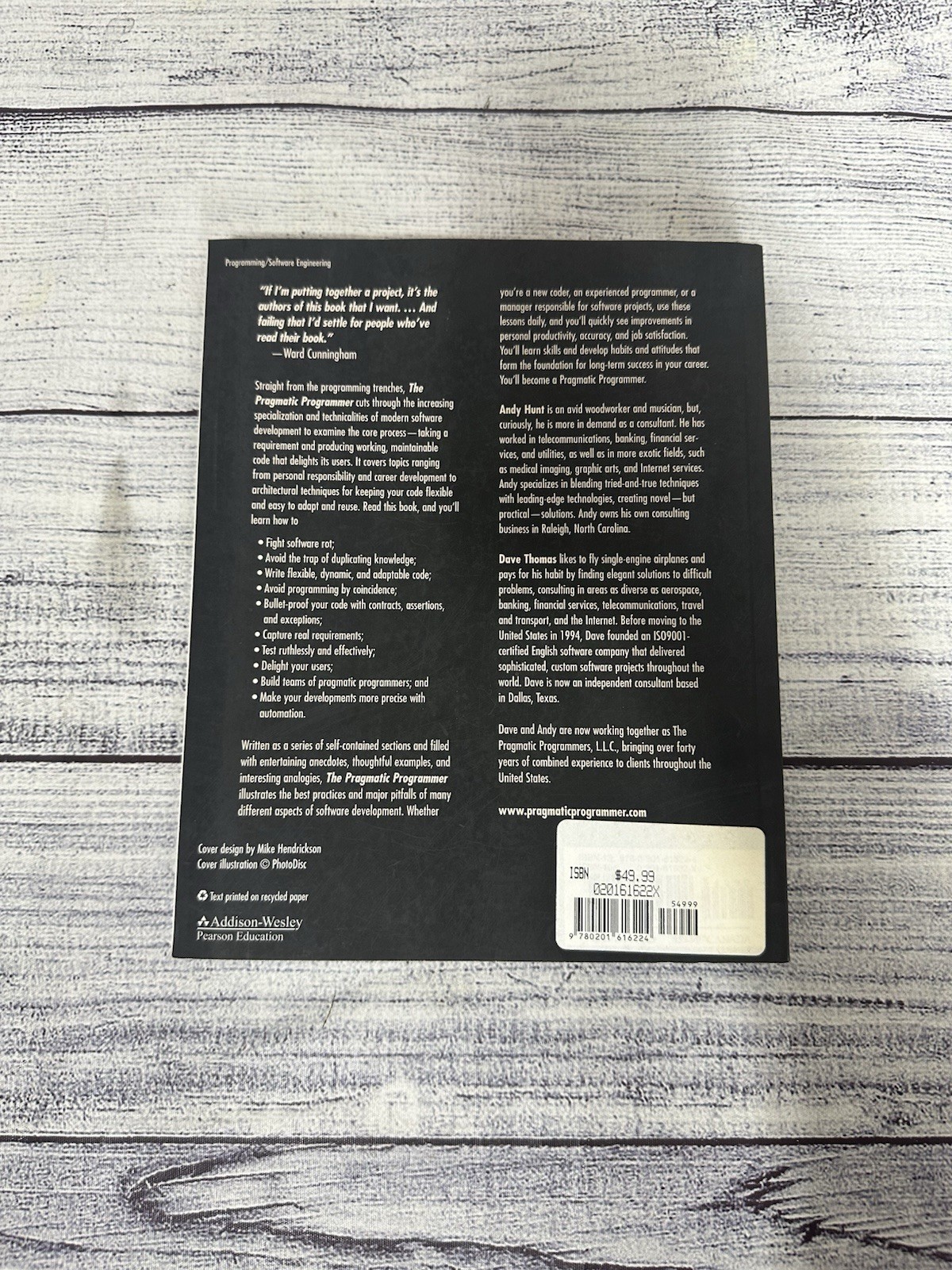 Pragmatic Programmer : From Journeyman to Master by David Thomas and Andrew Hunt