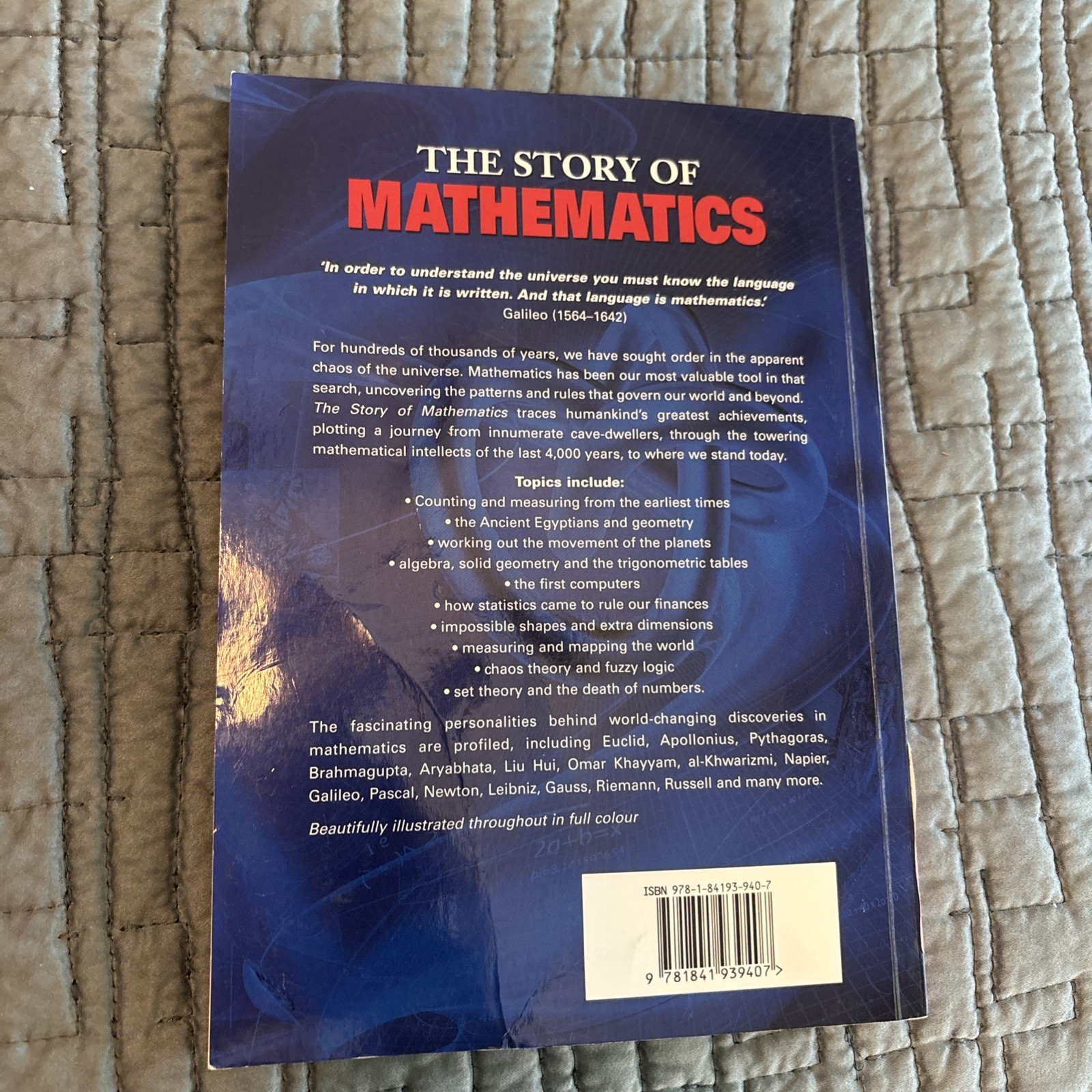 The Story of Mathematics by Anne Rooney LIKE NEW – ISBN 9781841939407