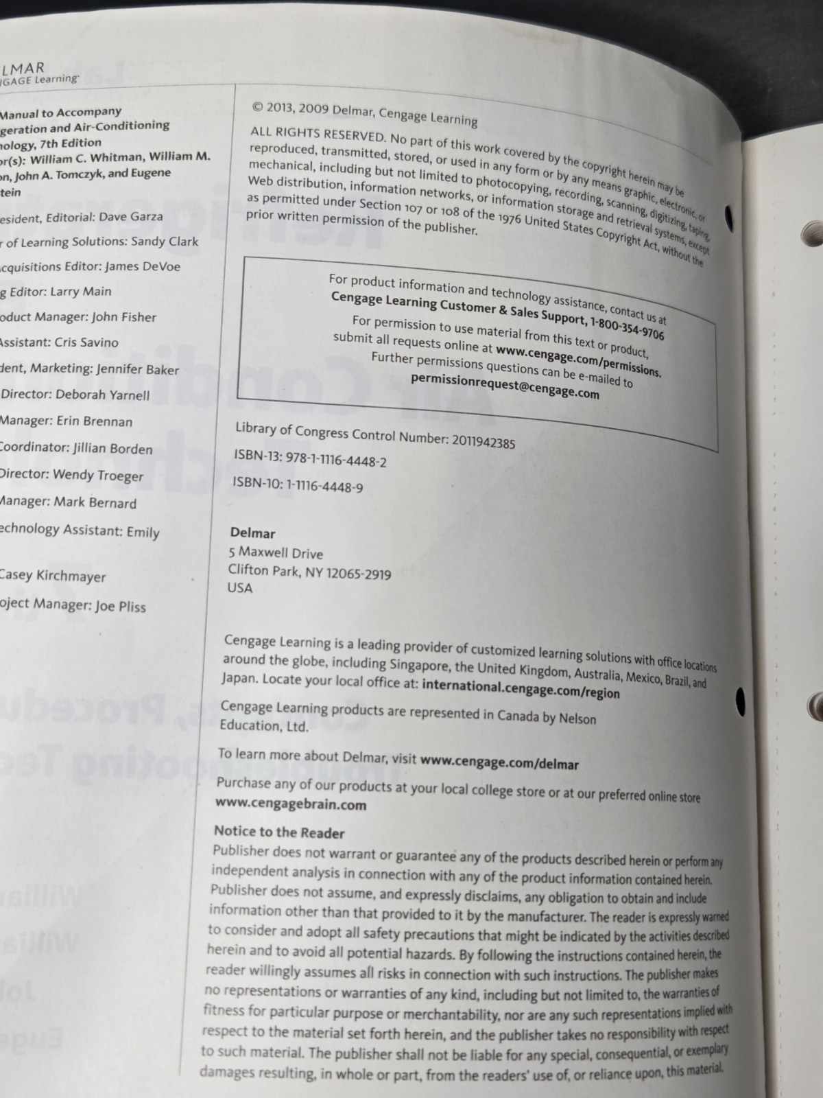 Refrigeration and Air Conditioning Technology Lab Manual Book 25th Anniversary