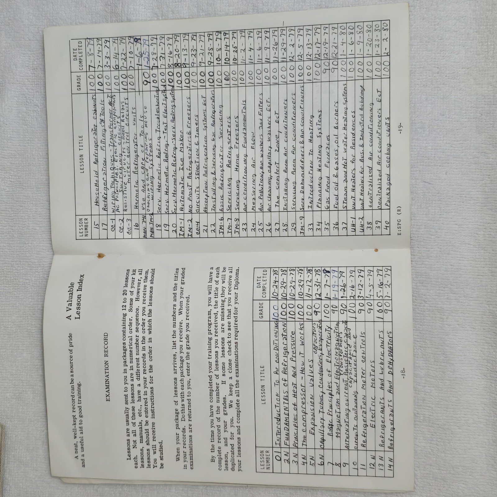 VTG National Technical Schools Air Conditioning Refrigeration HVAC Course Books