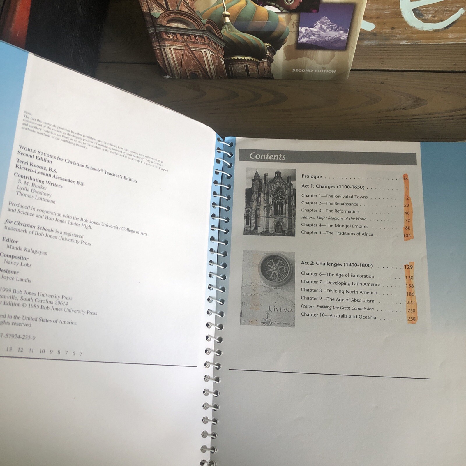 Bob Jones University grade 7 Christian homeschool curriculum World Studies