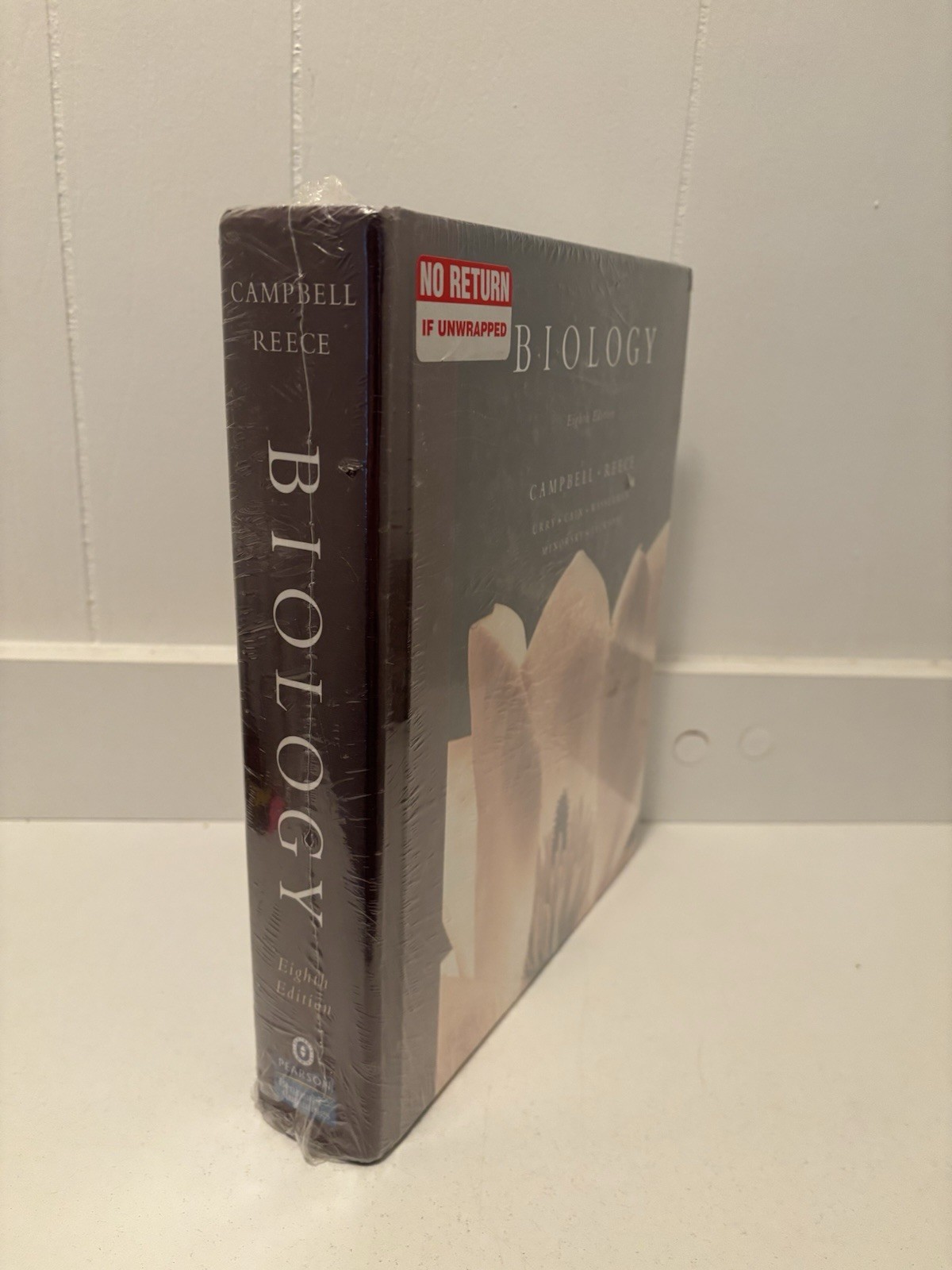 New Biology HardCover Eighth 8th Edition Campbell Reese Pearson In Plastic Wrap