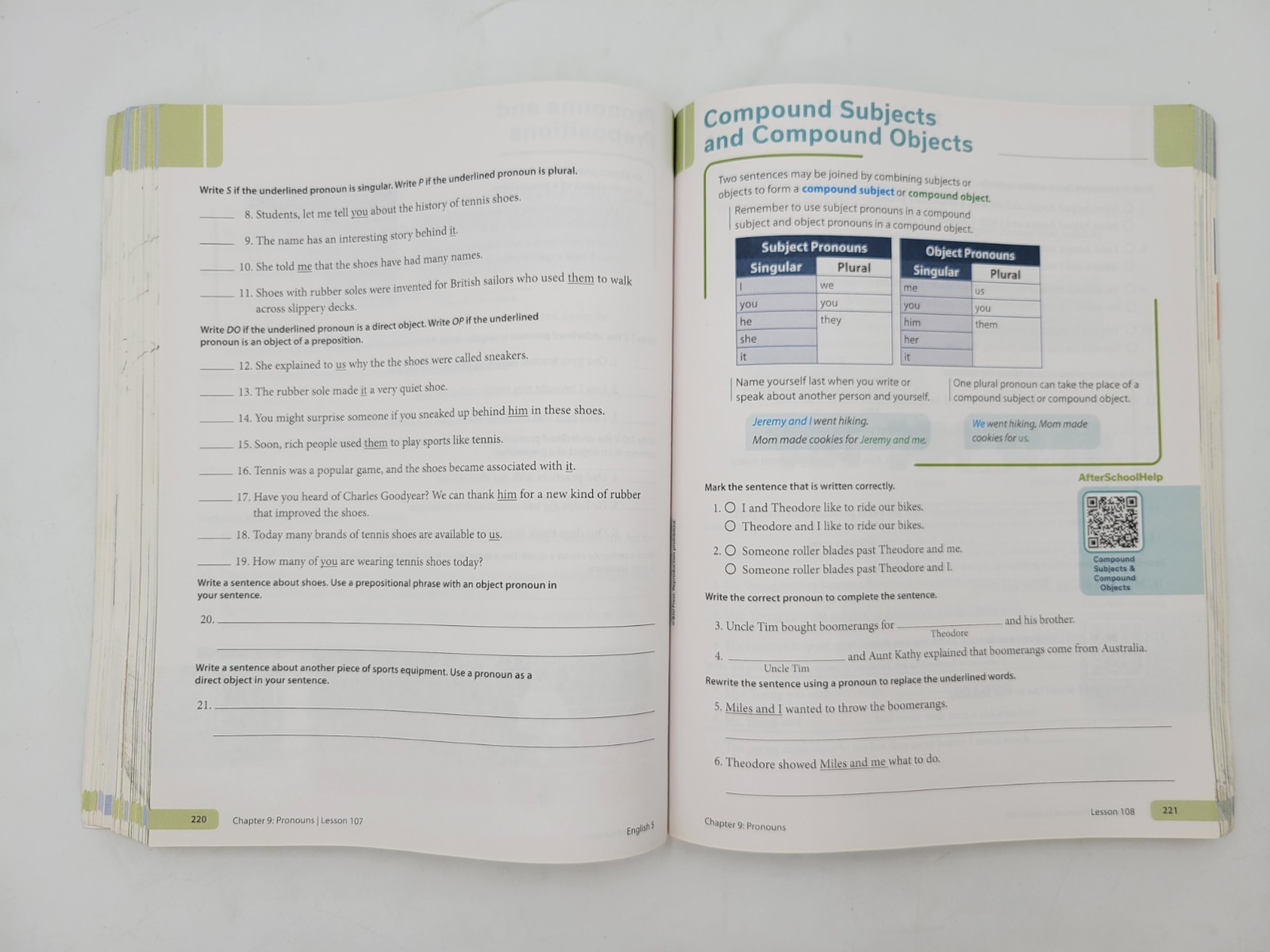 BJU Press English 5 Worktext (3rd edition) 532432 Paperback WITH WRITING