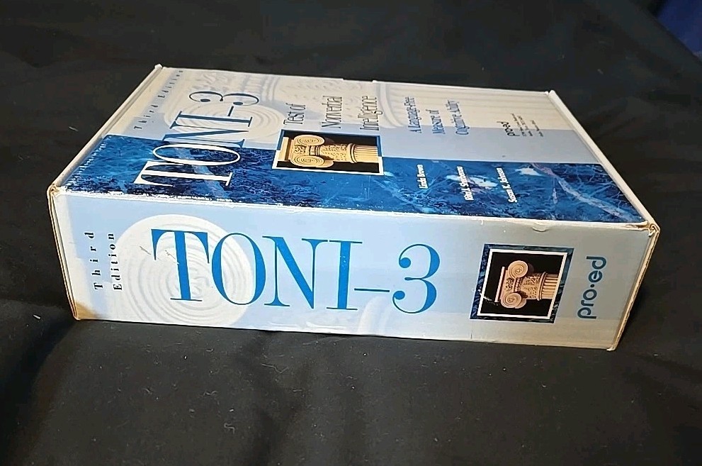 Test Of Nonverbal Intelligence 3 (TONI-3) By Pro-Ed (3rd Edition)
