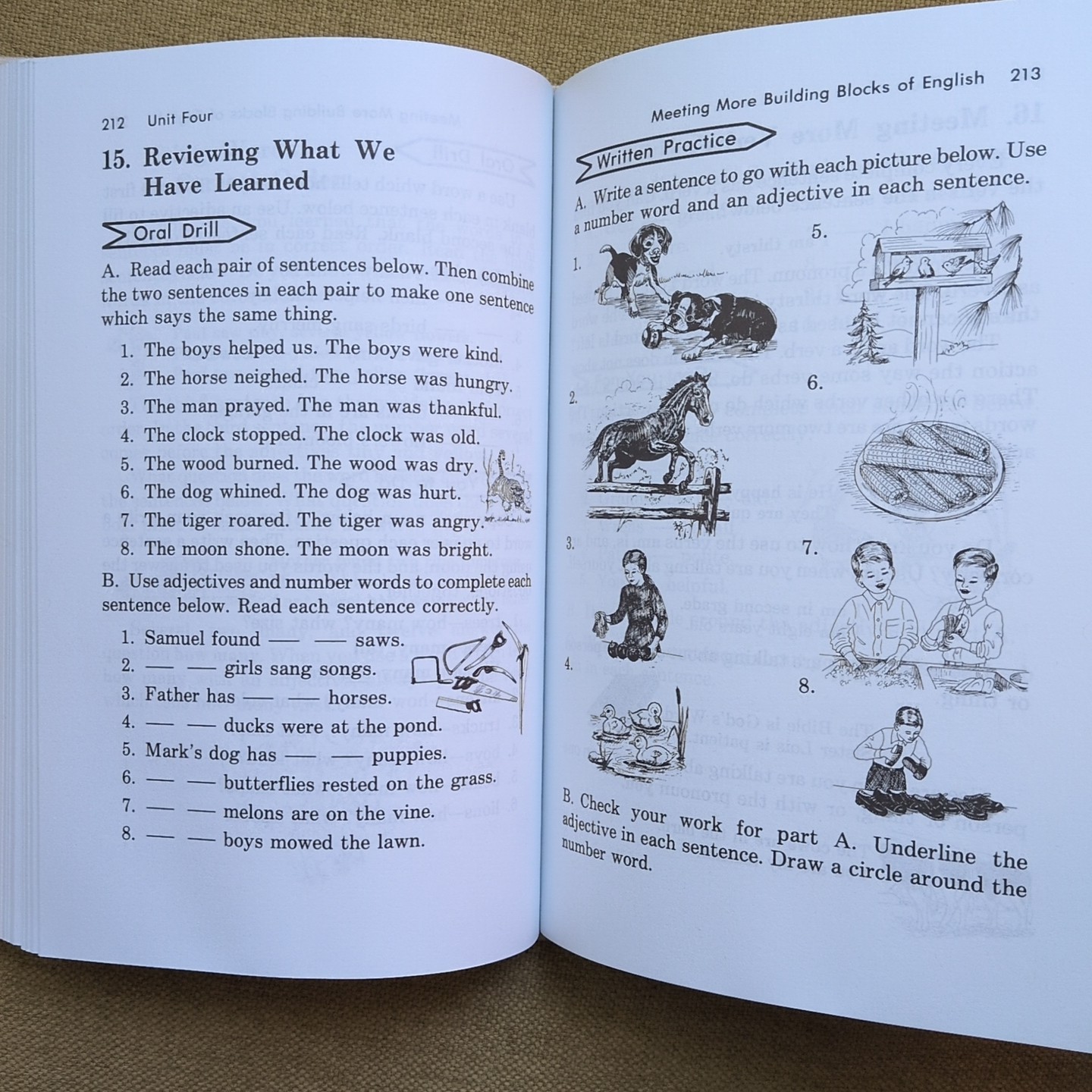 UNUSED Rod and Staff: Preparing to Build English 2 Book And Test Booklet Grammar