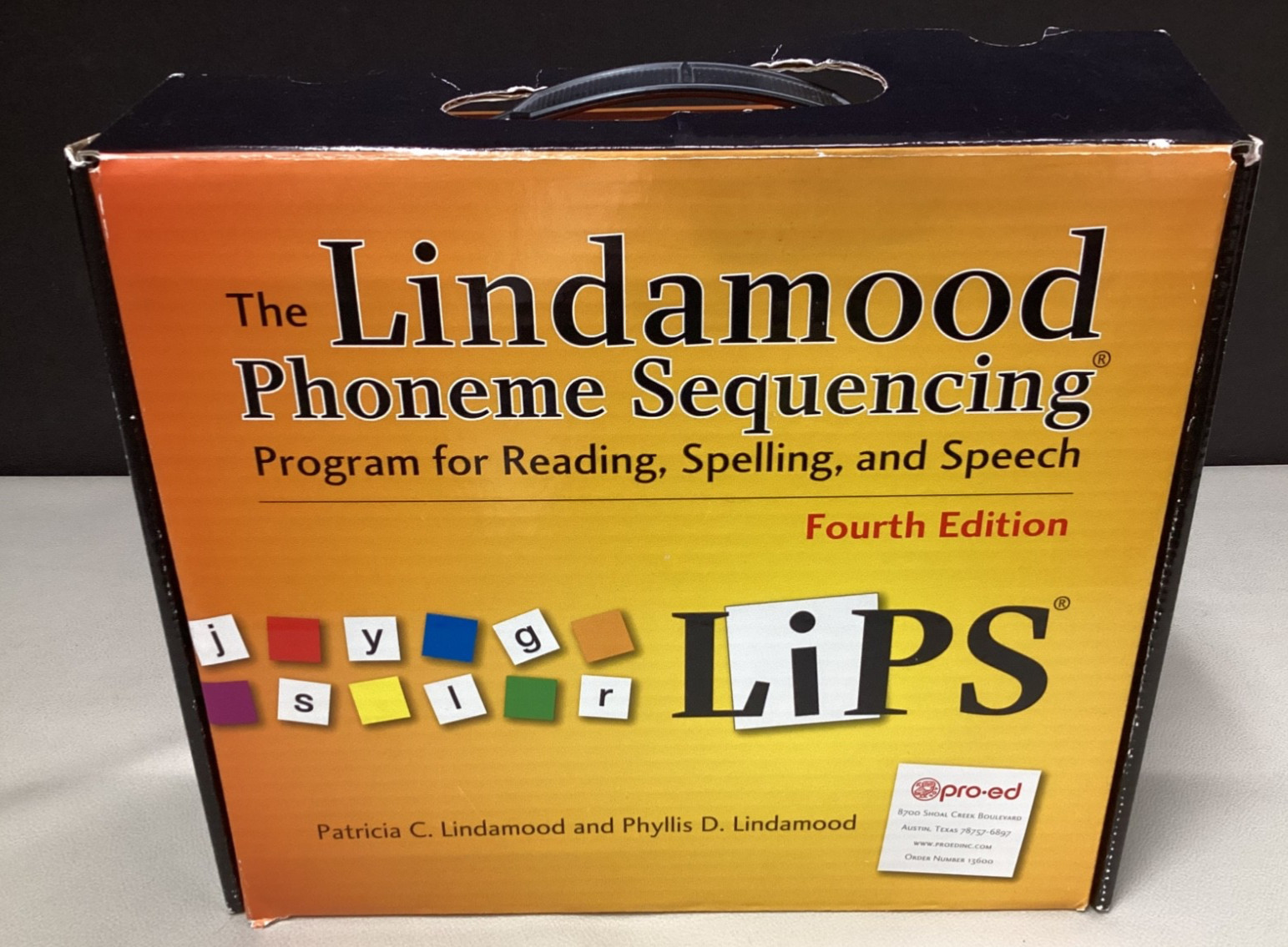 LIPS LINDAMOOD PHONEME SEQUENCING PROGRAM 4th Edition Complete W/O White Board