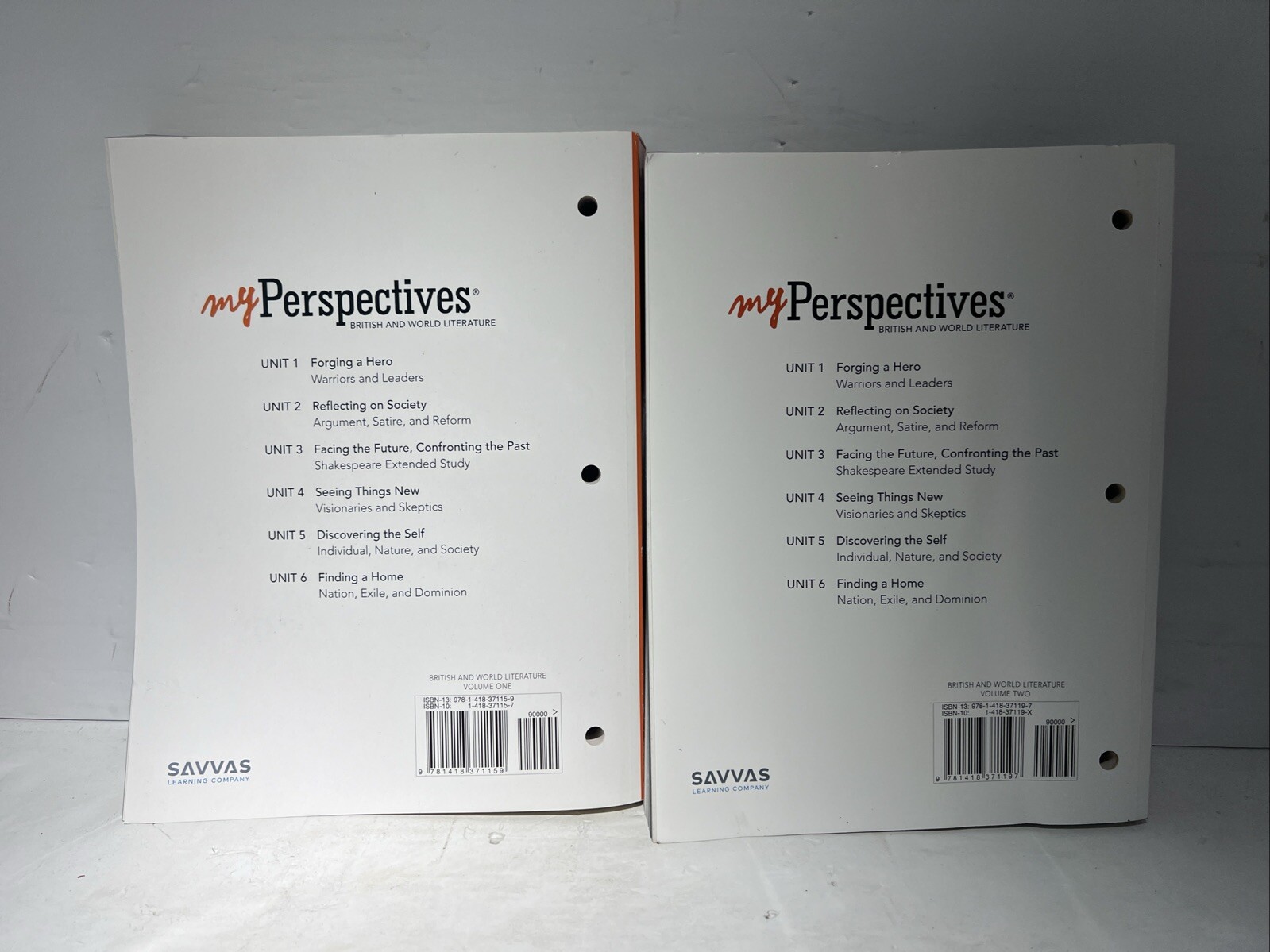 My Perspectives British and World Literature Volume 1 & 2 Student Text 2022